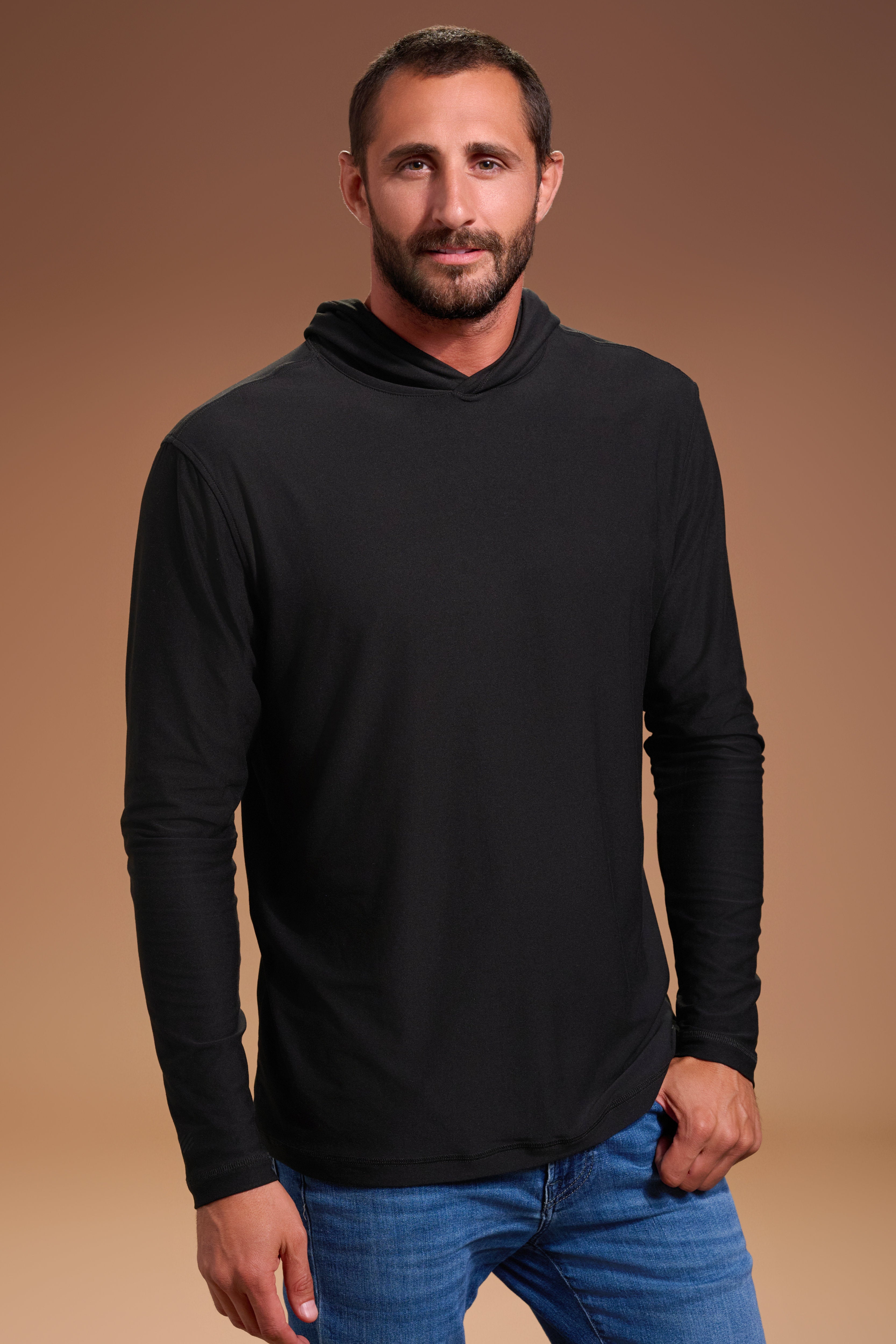 Darn Nice Lightweight Hoodie #color_black
