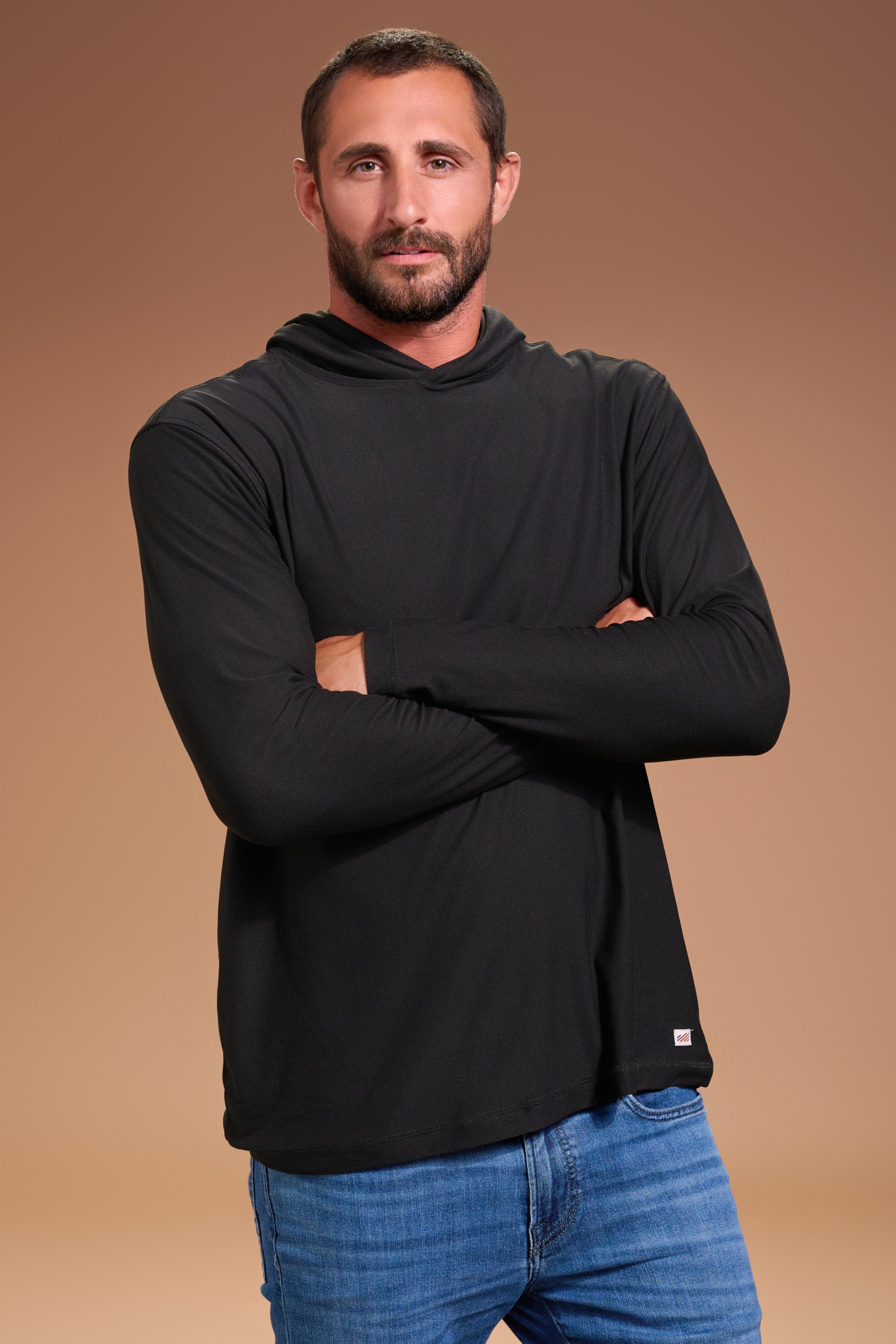 Darn Nice Lightweight Hoodie #color_black