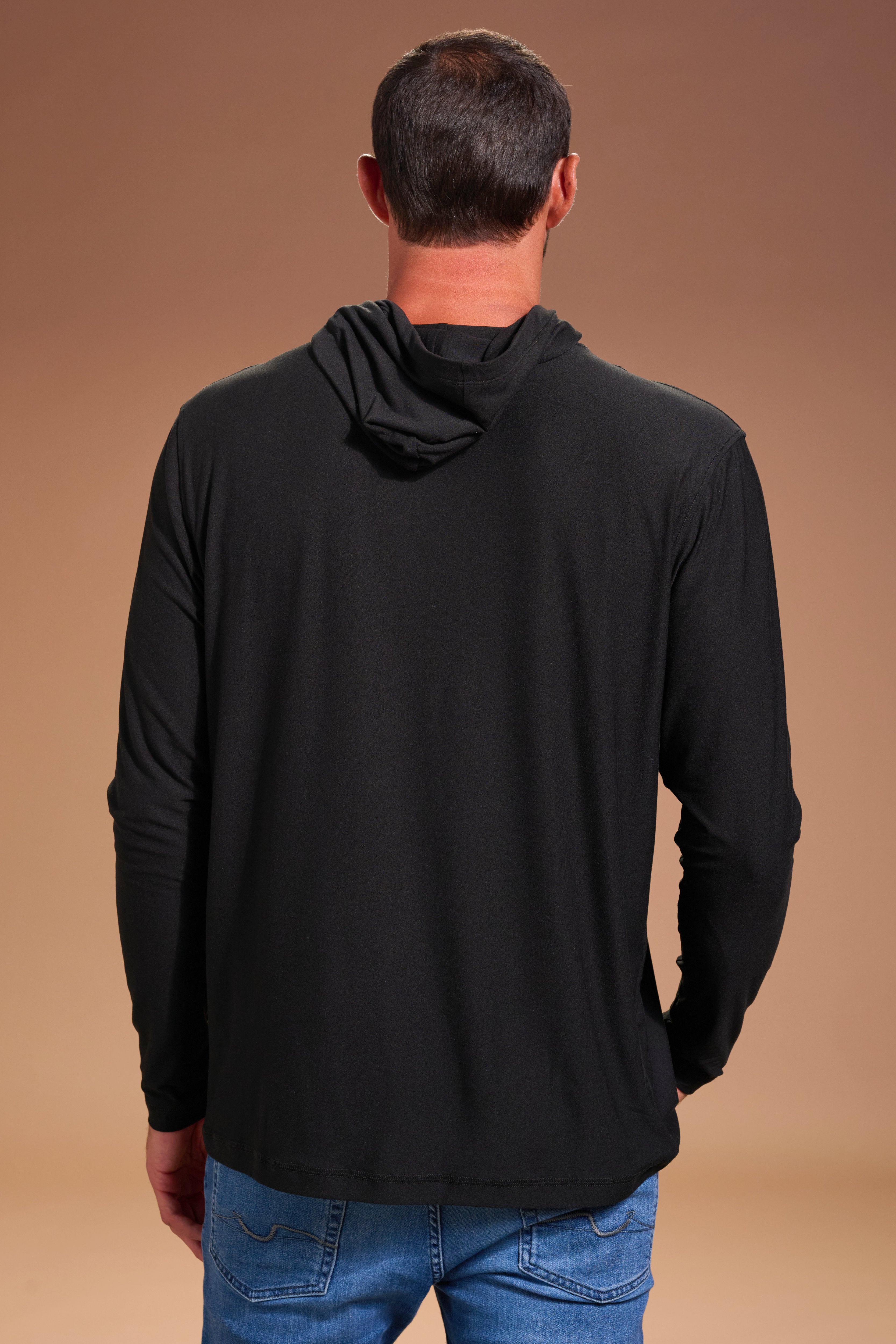 Darn Nice Lightweight Hoodie #color_black
