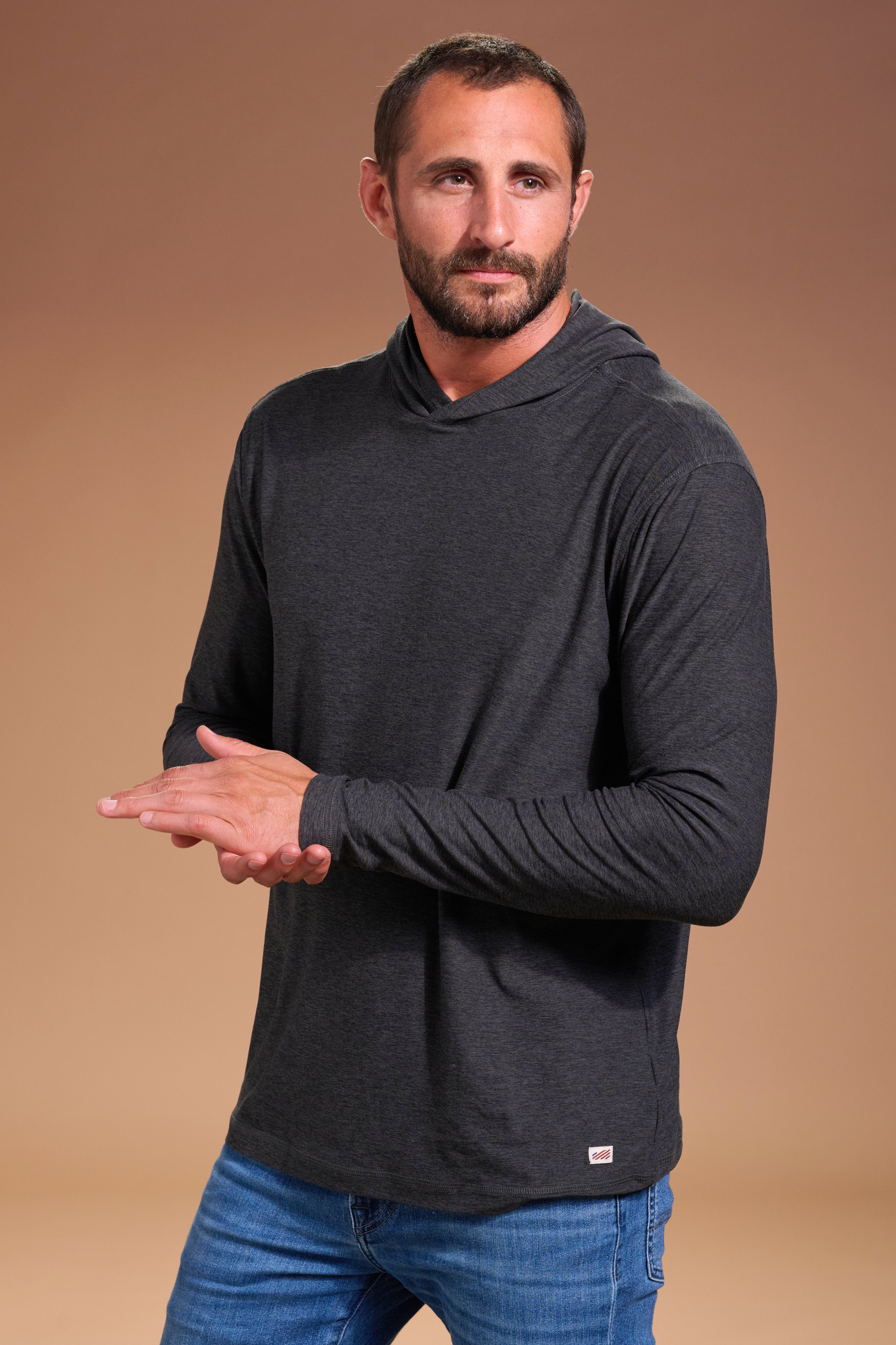 Darn Nice Lightweight Hoodie #color_charcoal