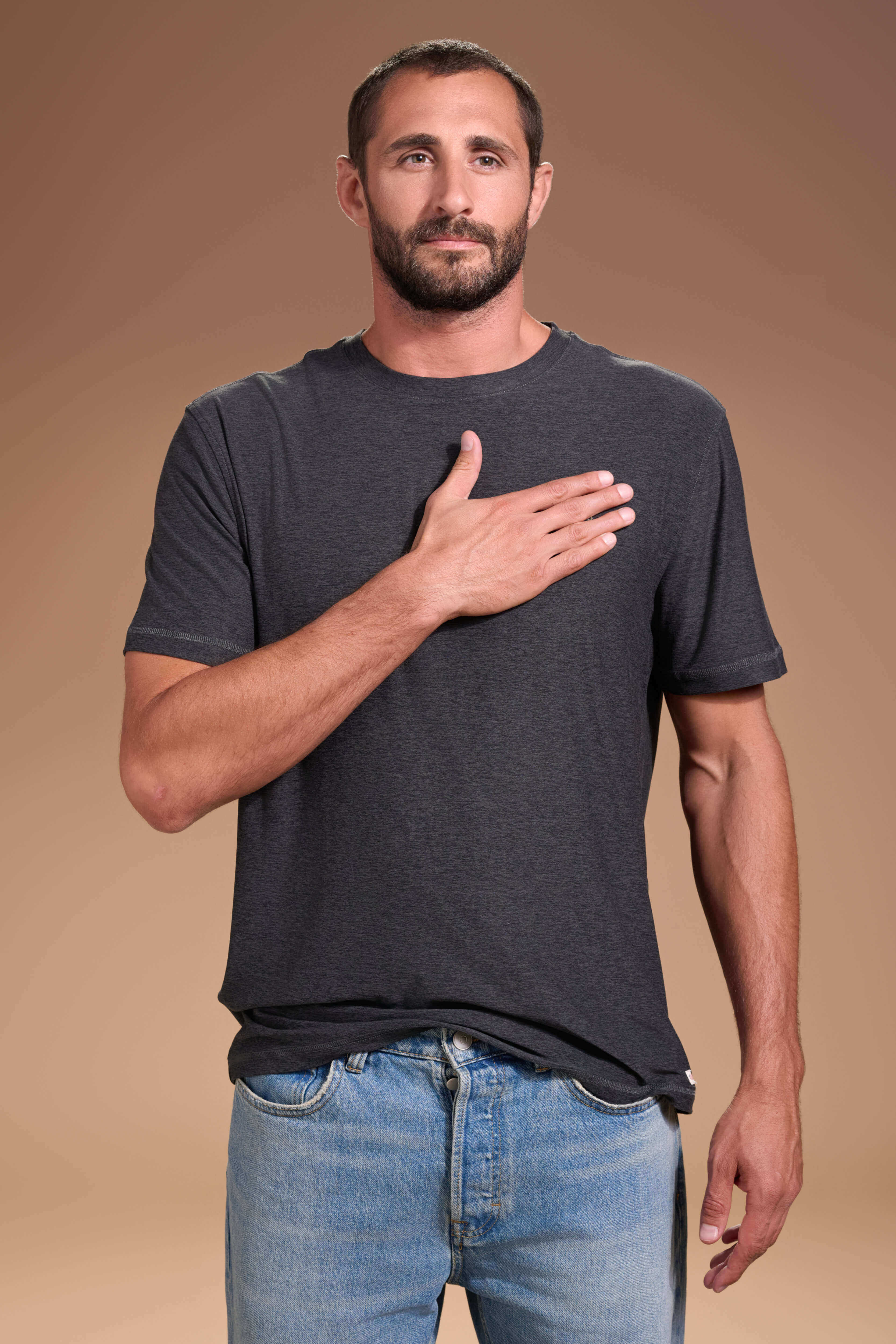 DARN-NICE-Tee-Mens-Charcoal-Signature #color_charcoal