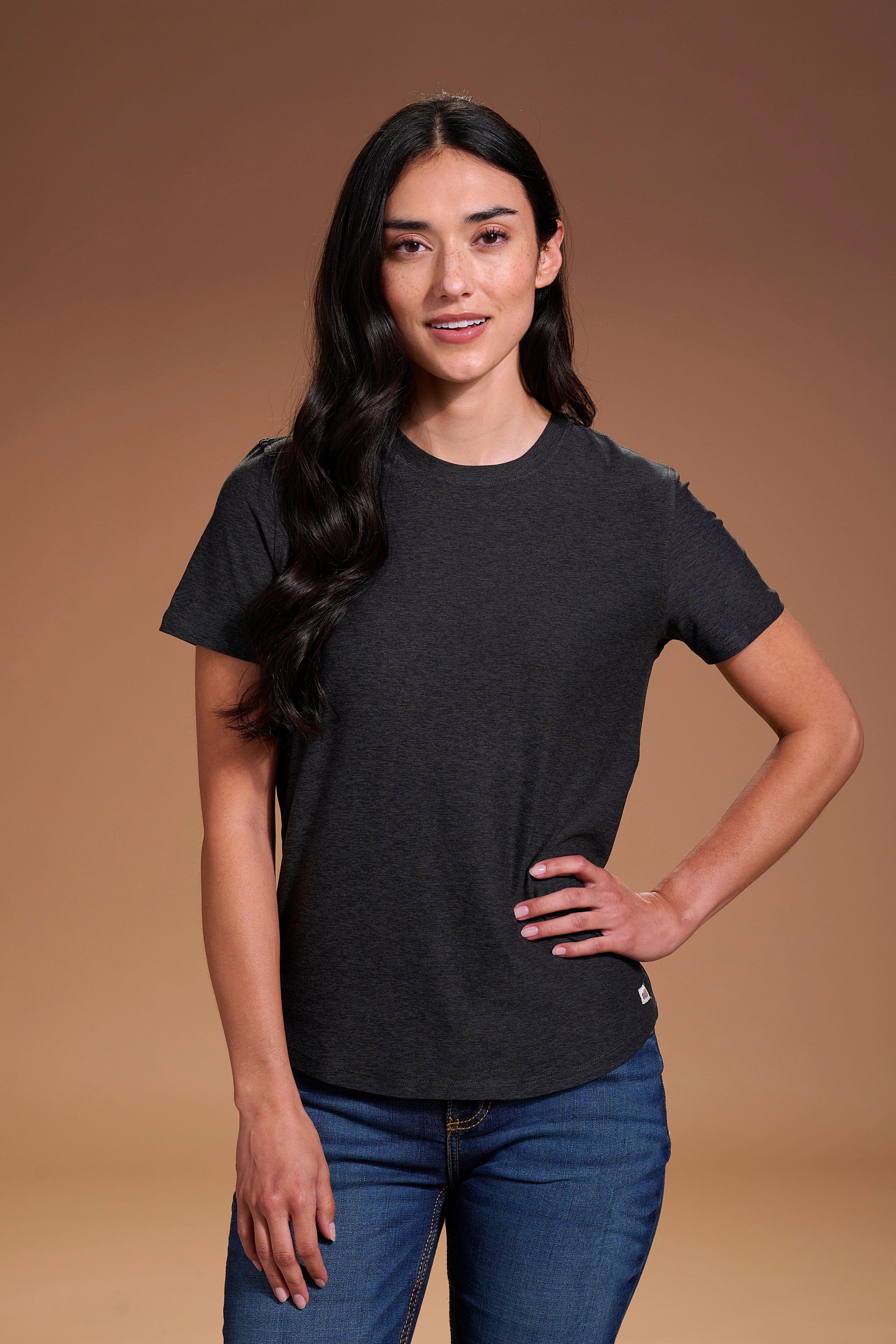 Darn Nice T-Shirt Womens #color_charcoal