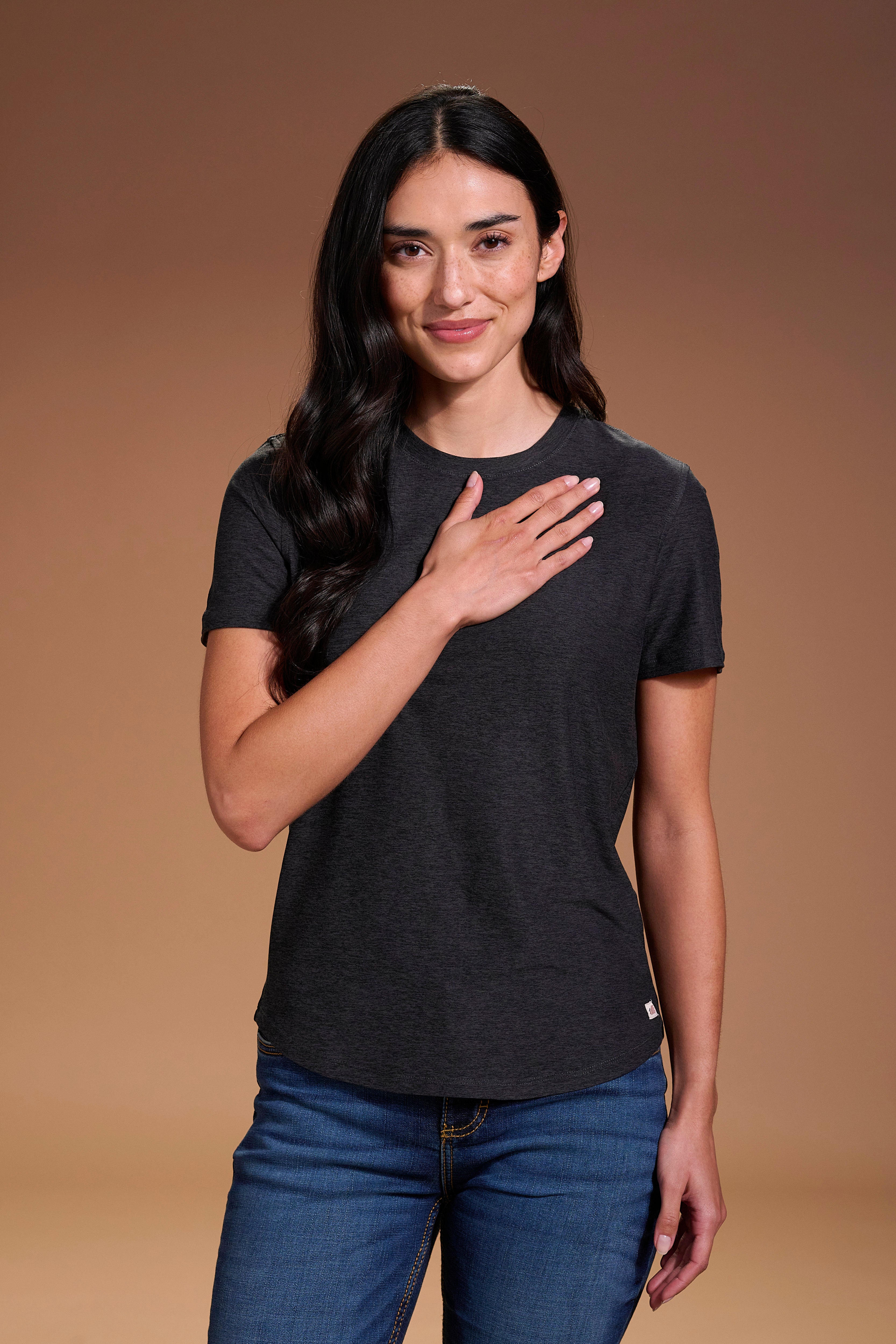 Darn Nice T-Shirt Womens #color_charcoal