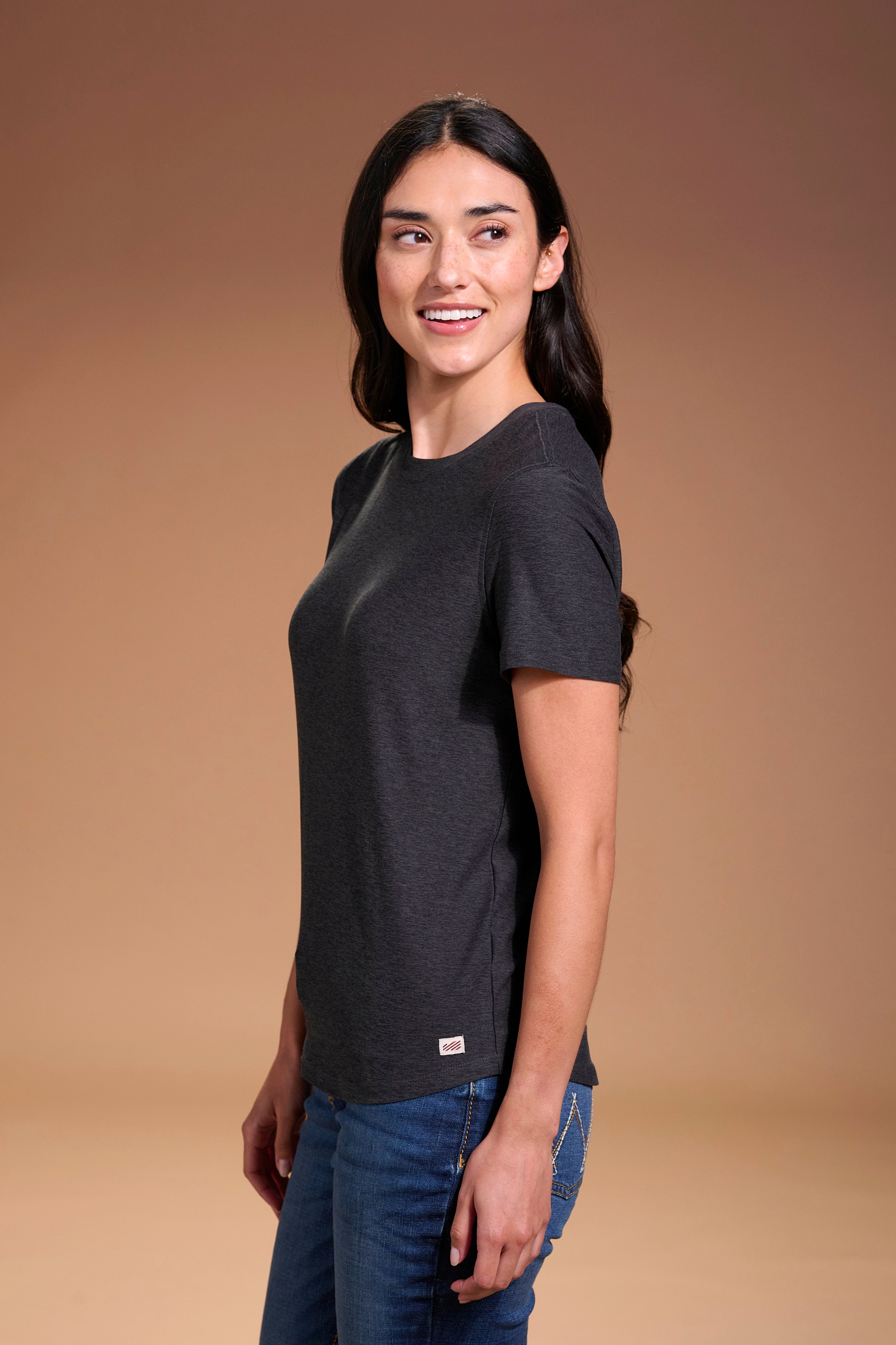 Darn Nice T-Shirt Womens #color_charcoal