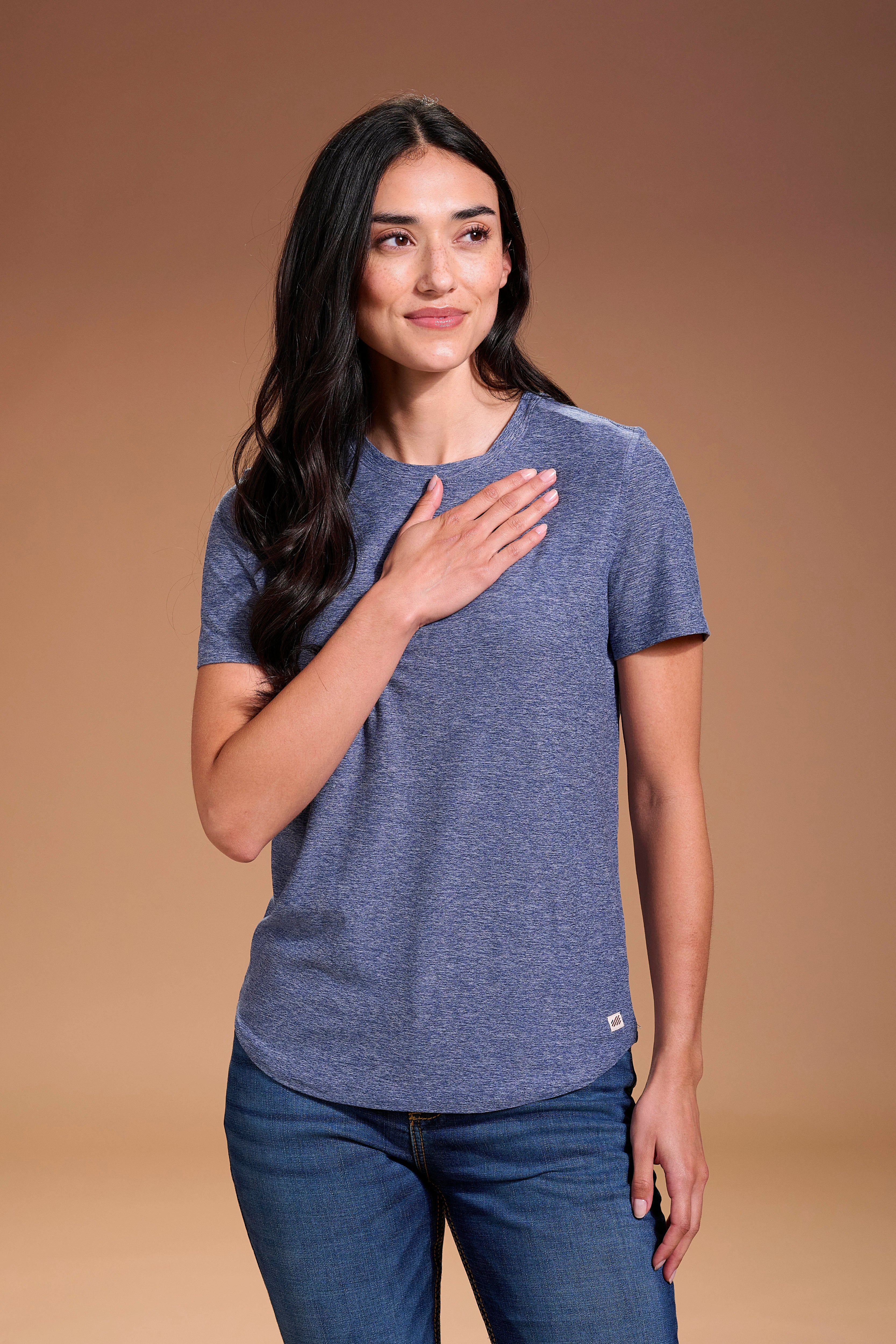 Darn Nice T-Shirt Womens #color_vintage navy