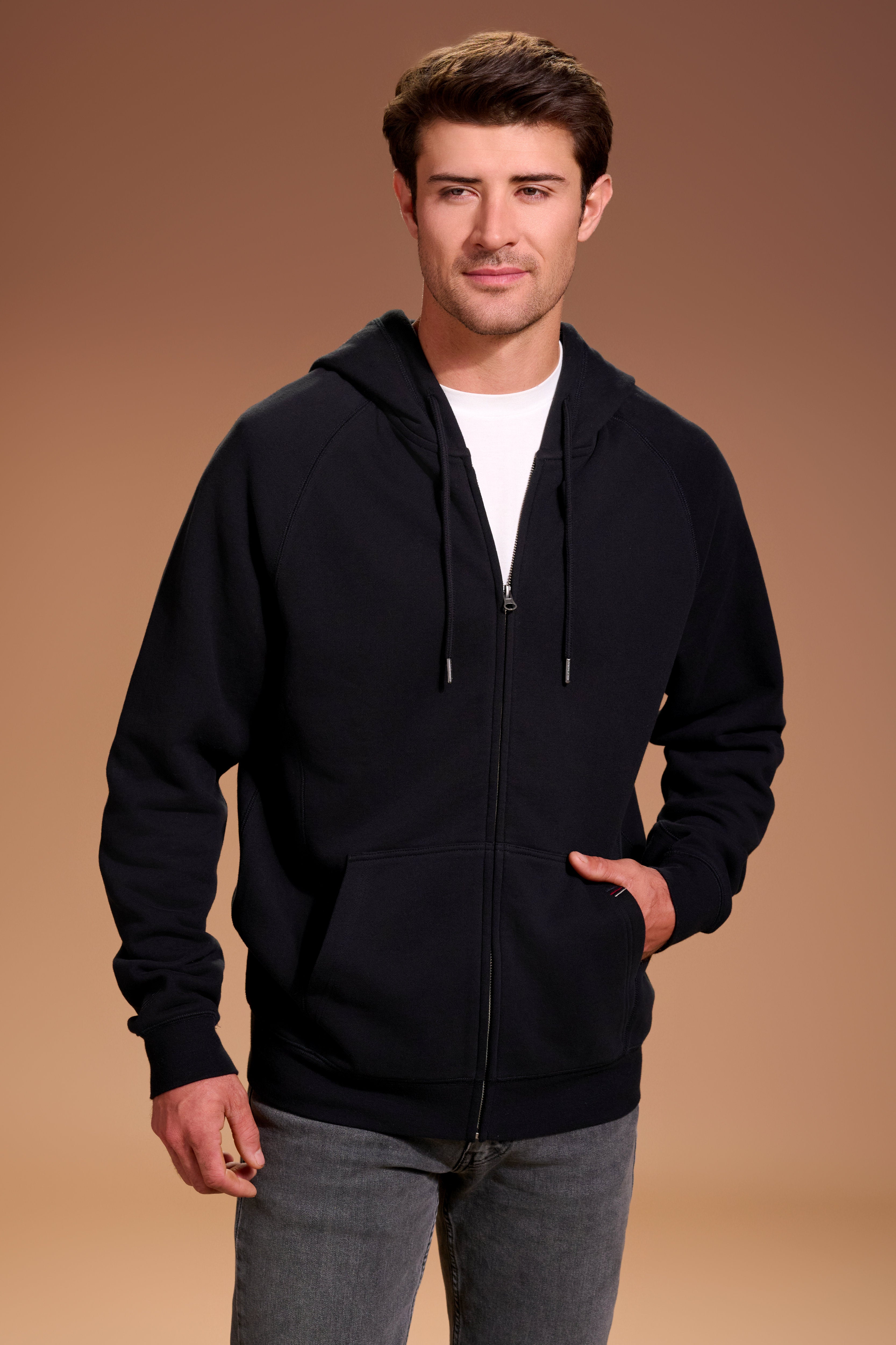 Flagship Full Zip Hoodie Mens #color_black