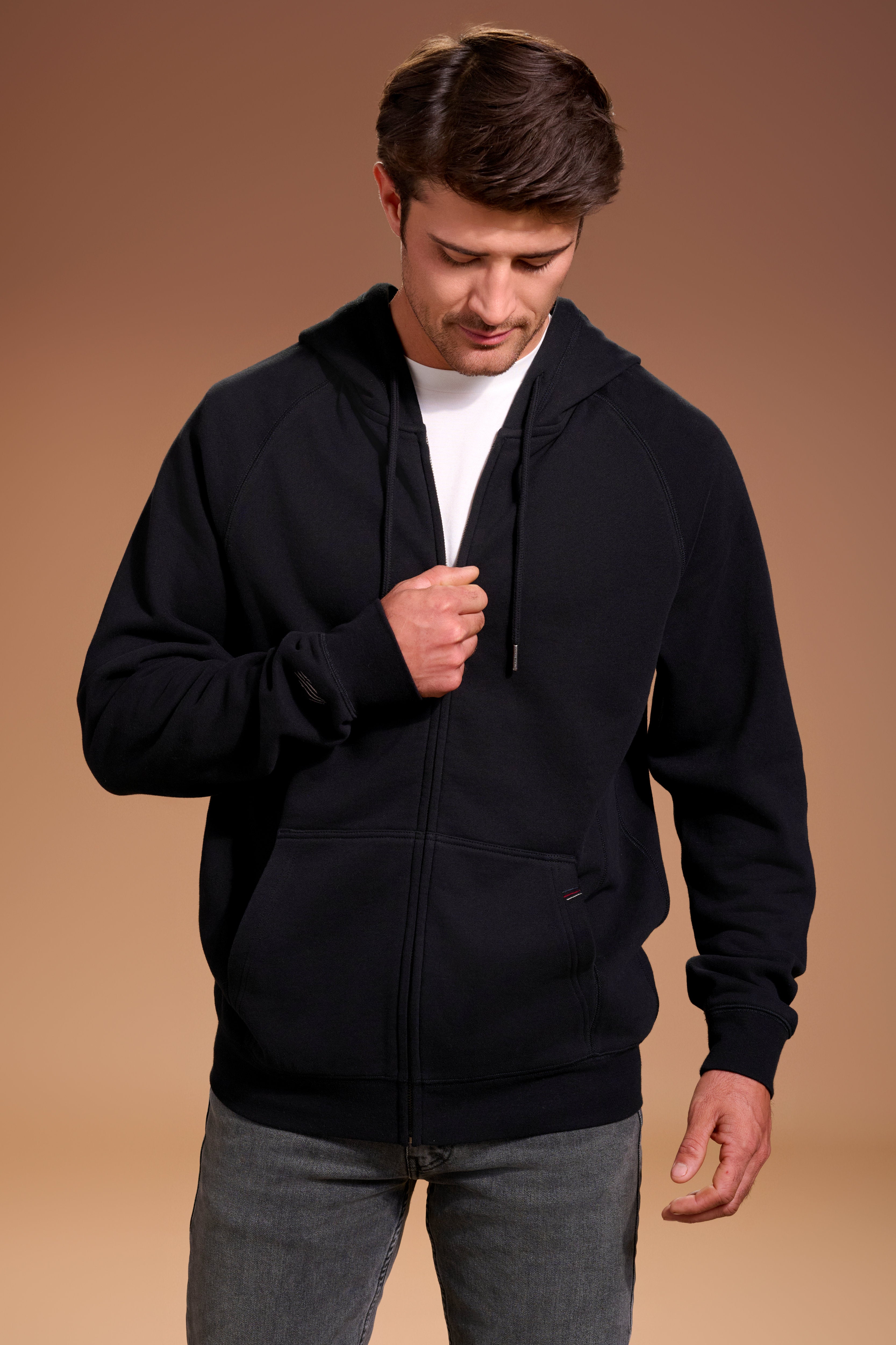 Flagship Full Zip Hoodie Mens #color_black