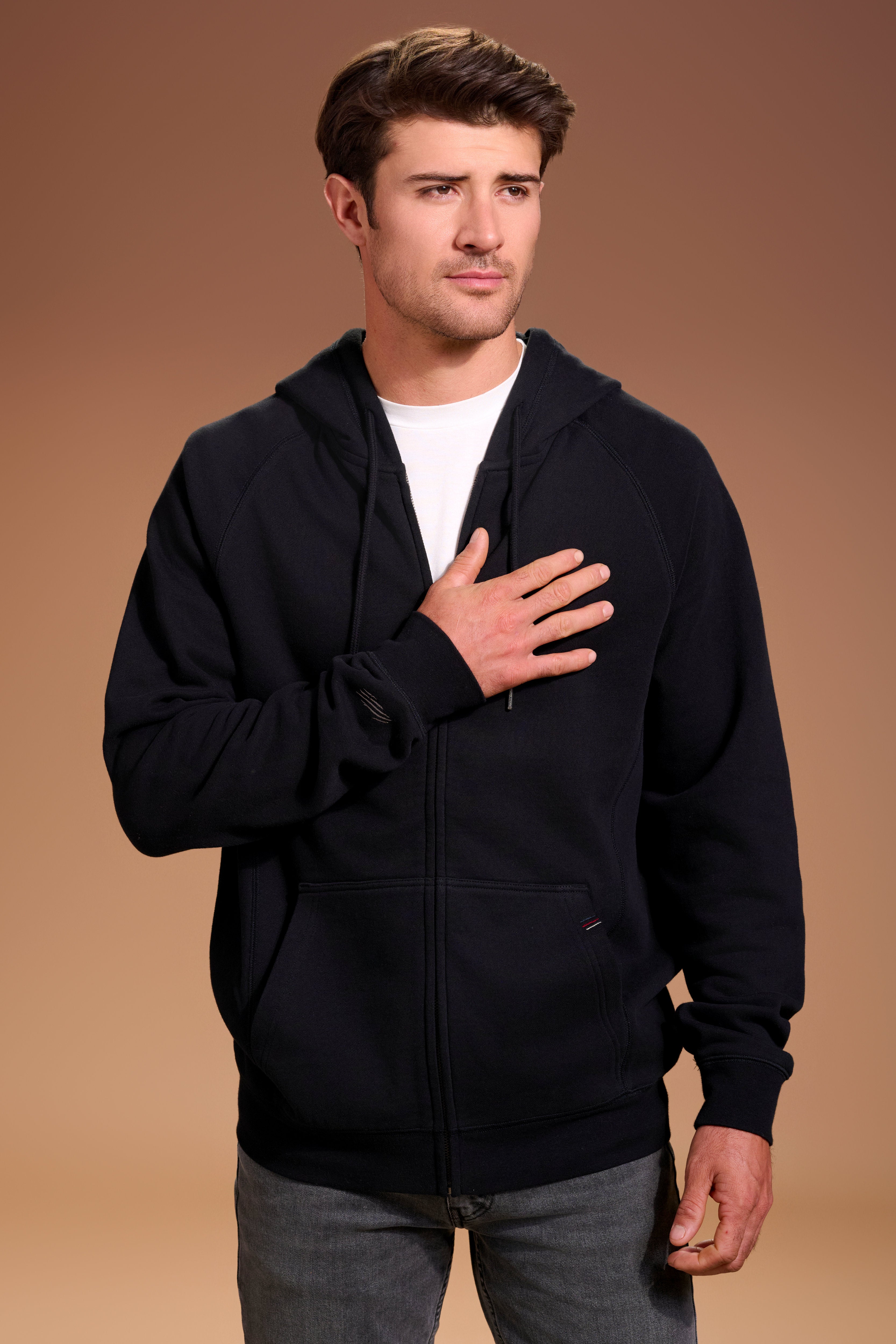 Flagship Full Zip Hoodie Mens #color_black