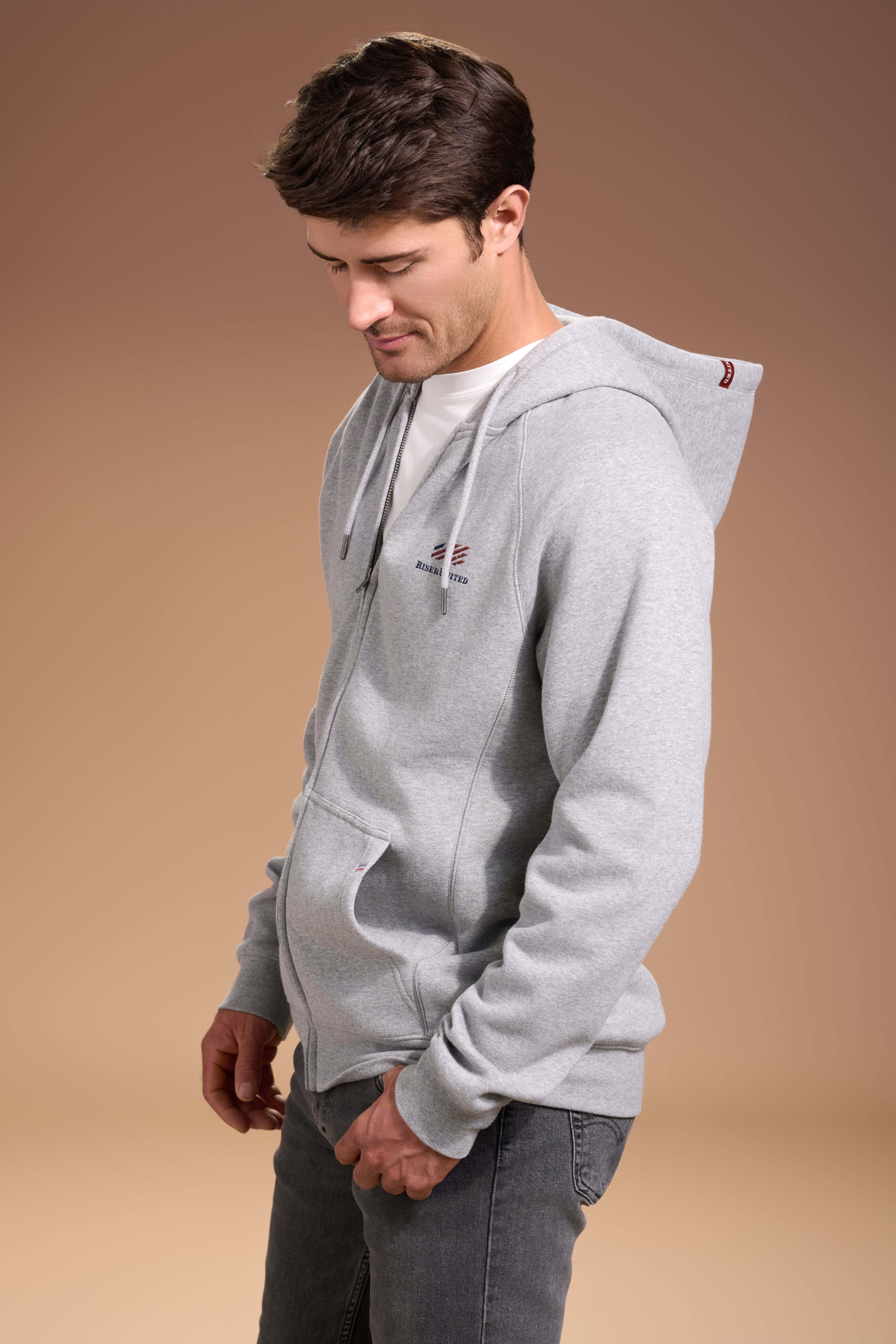 FLAGSHIP-Full-Zip-Hoodie-Mens-Light-Grey-Signature #color_light grey