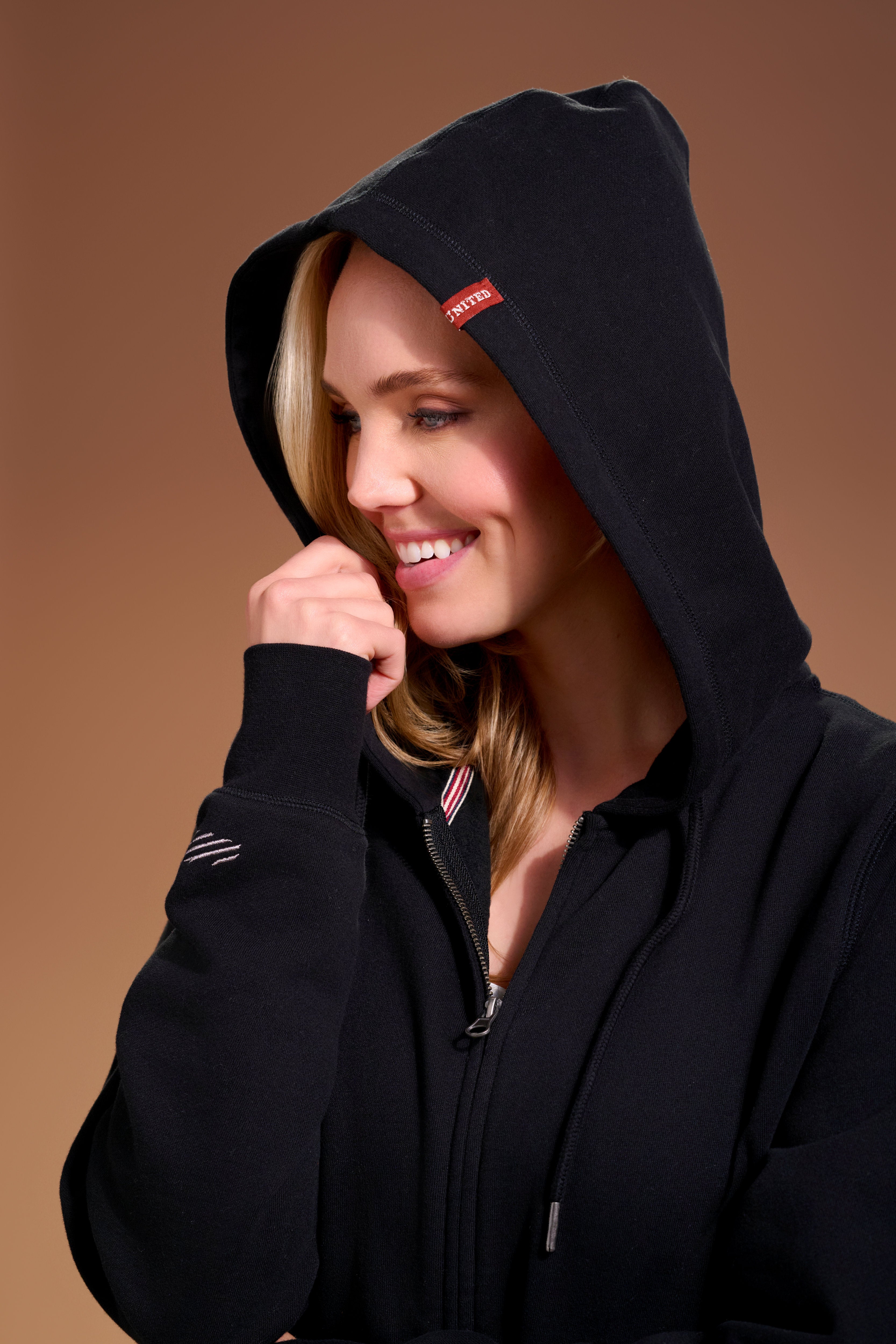 Flagship Full Zip Hoodie Womens #color_black