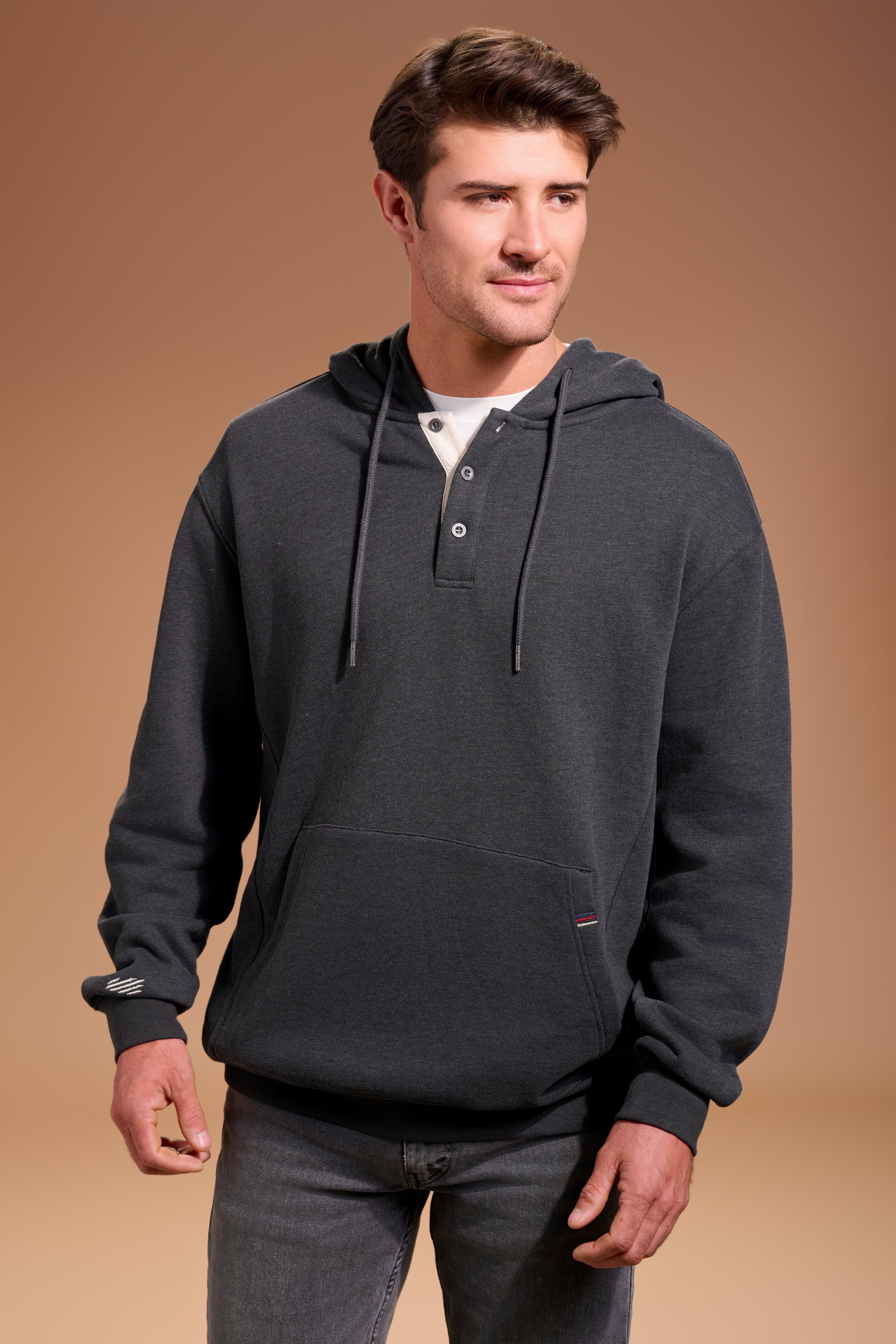FLAGSHIP-Henley-Hoodie-Men_s-Charcoal #color_charcoal