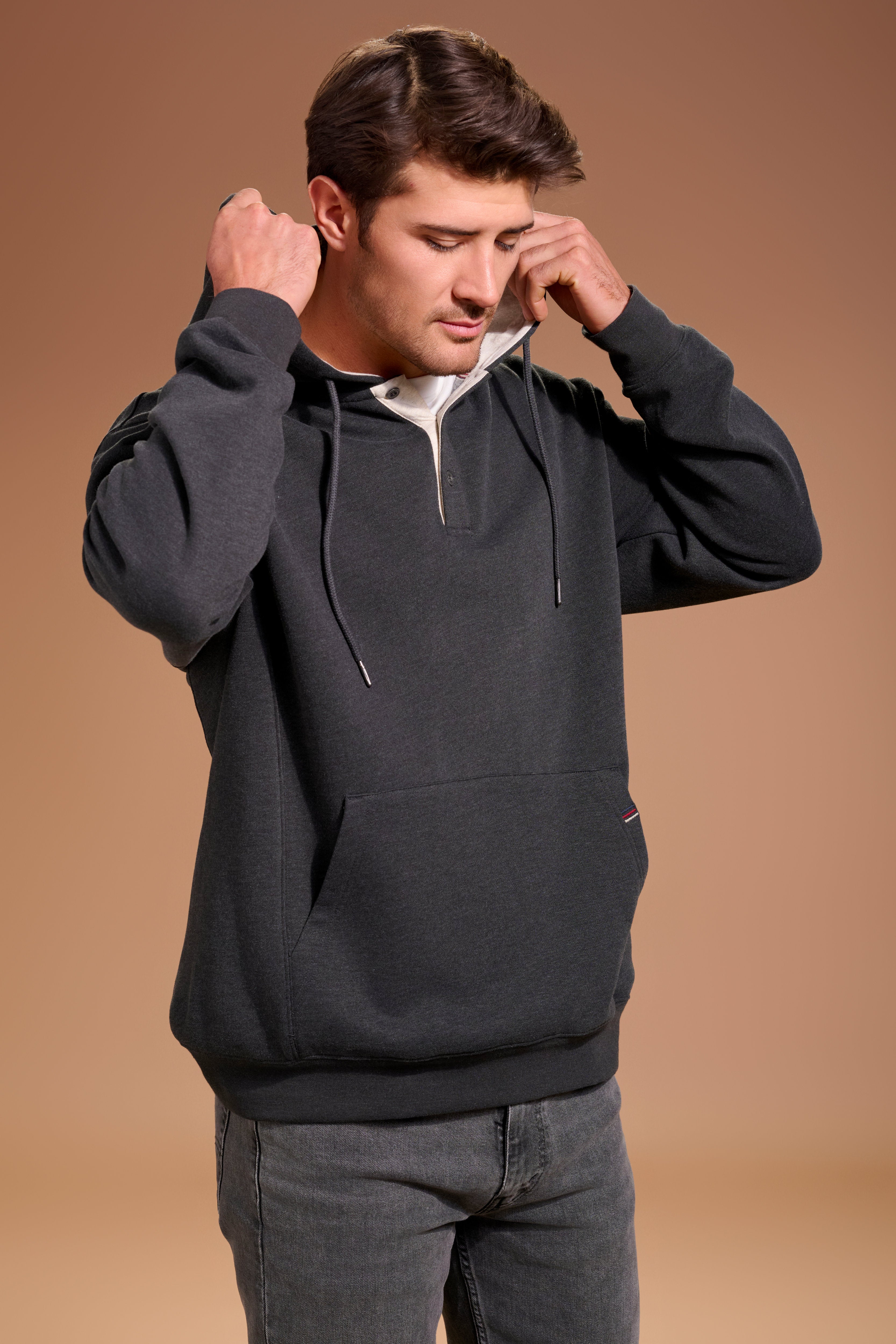 FLAGSHIP-Henley-Hoodie-Men_s-Charcoal #color_charcoal