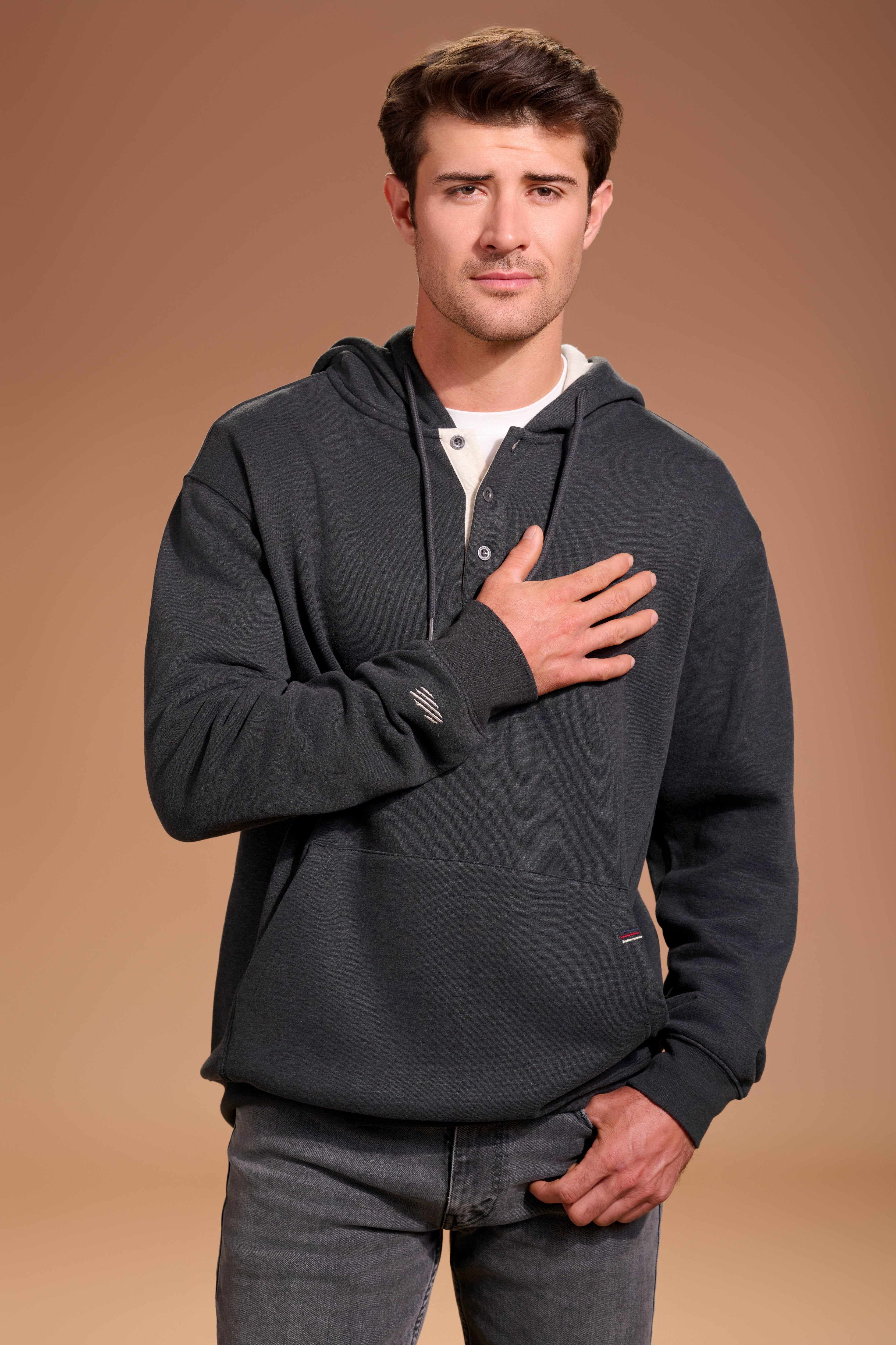 FLAGSHIP-Henley-Hoodie-Men_s-Charcoal #color_charcoal