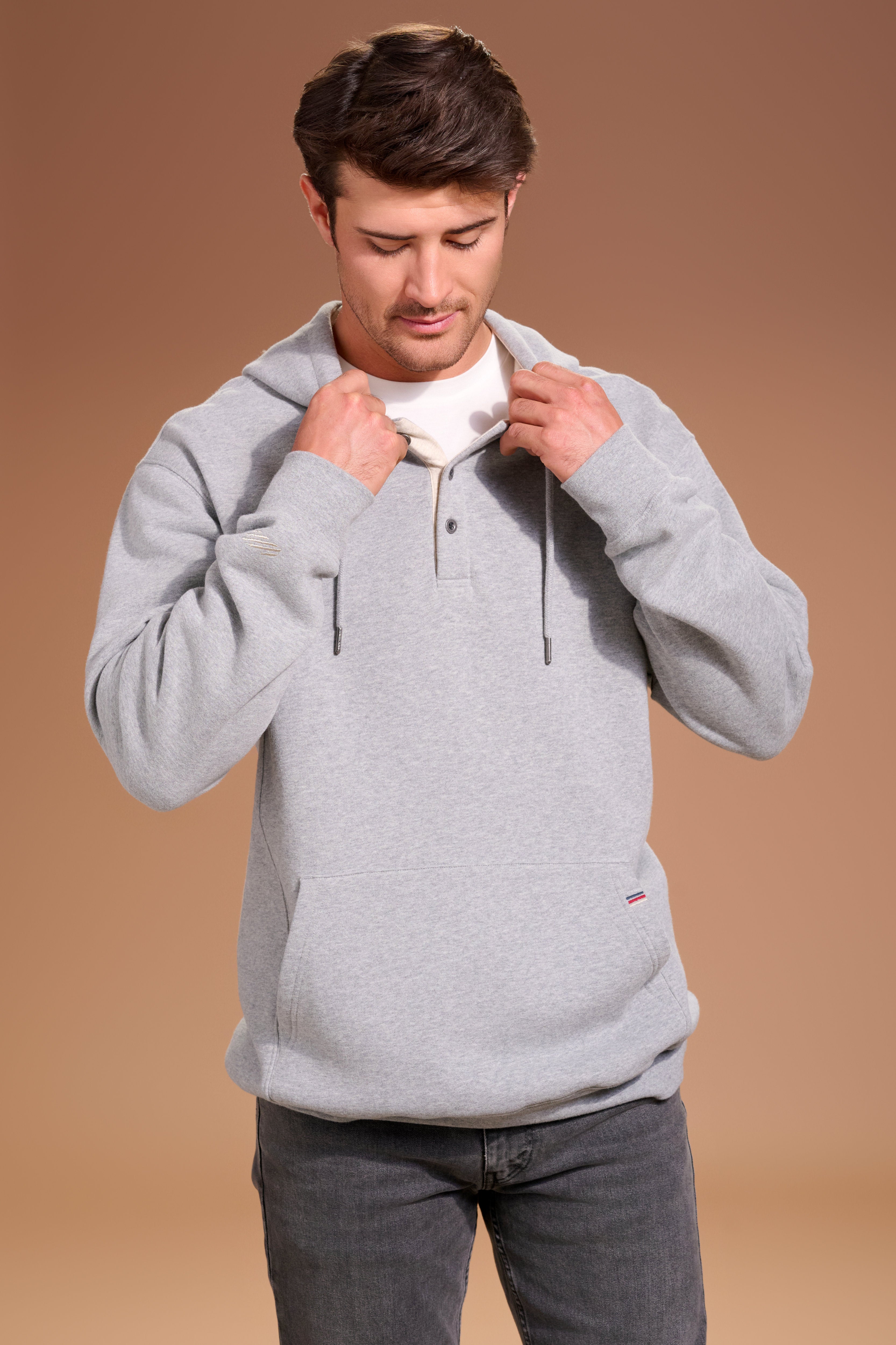 FLAGSHIP-Henley-Hoodie-Mens-Light-Grey #color_light grey
