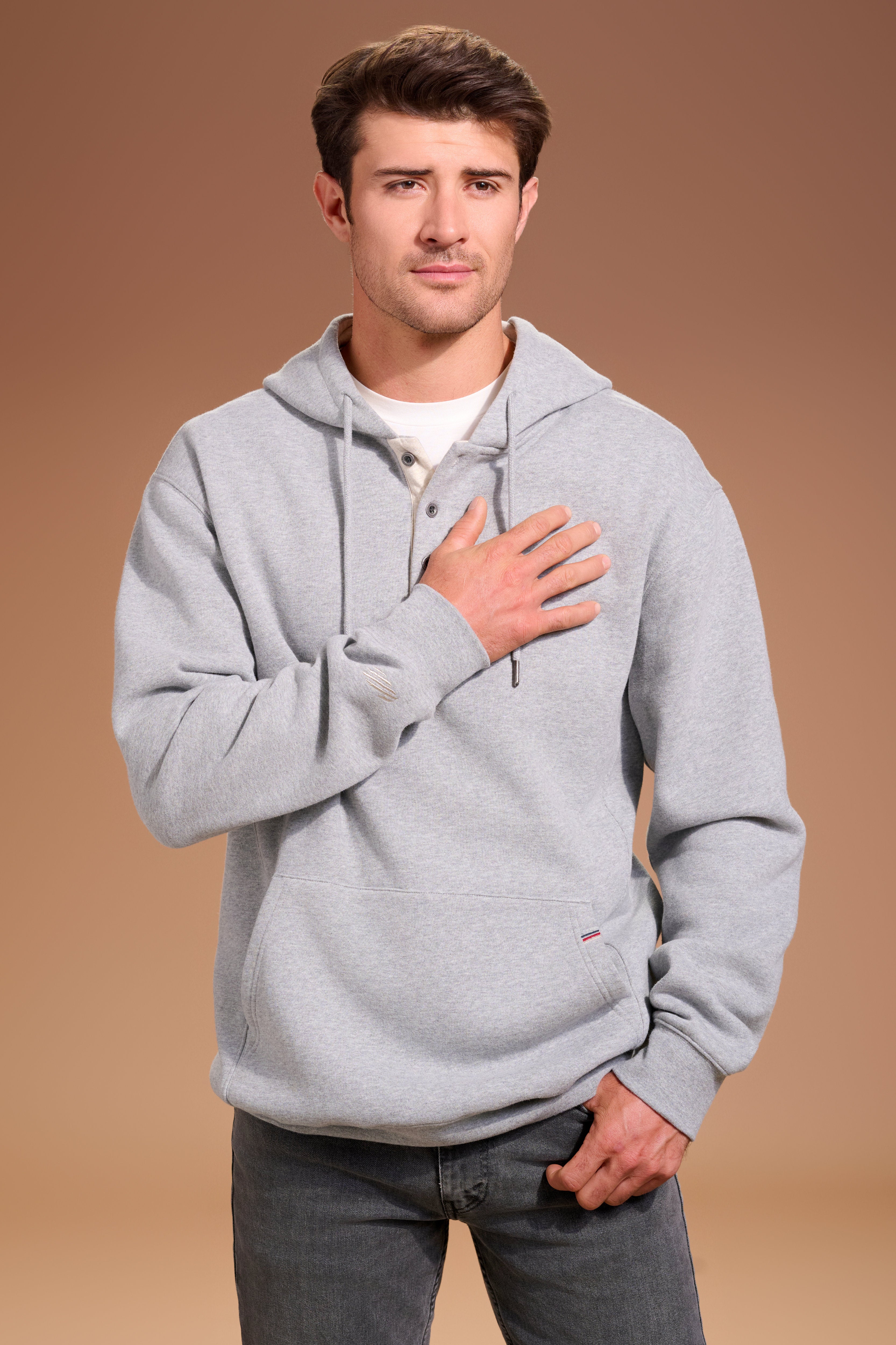 FLAGSHIP-Henley-Hoodie-Mens-Light-Grey #color_light grey