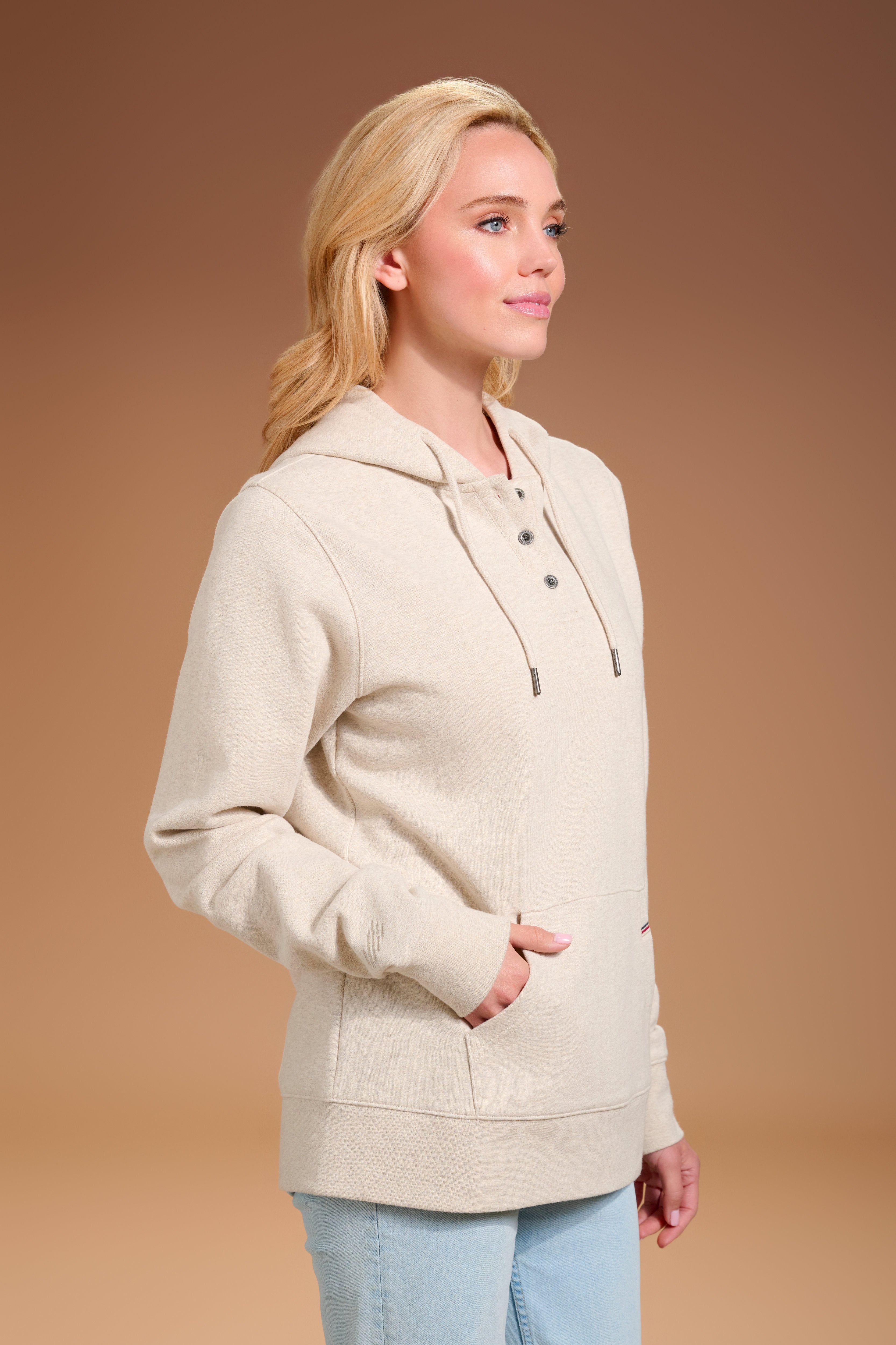 Flagship Henley Hoodie Womens #color_parchment