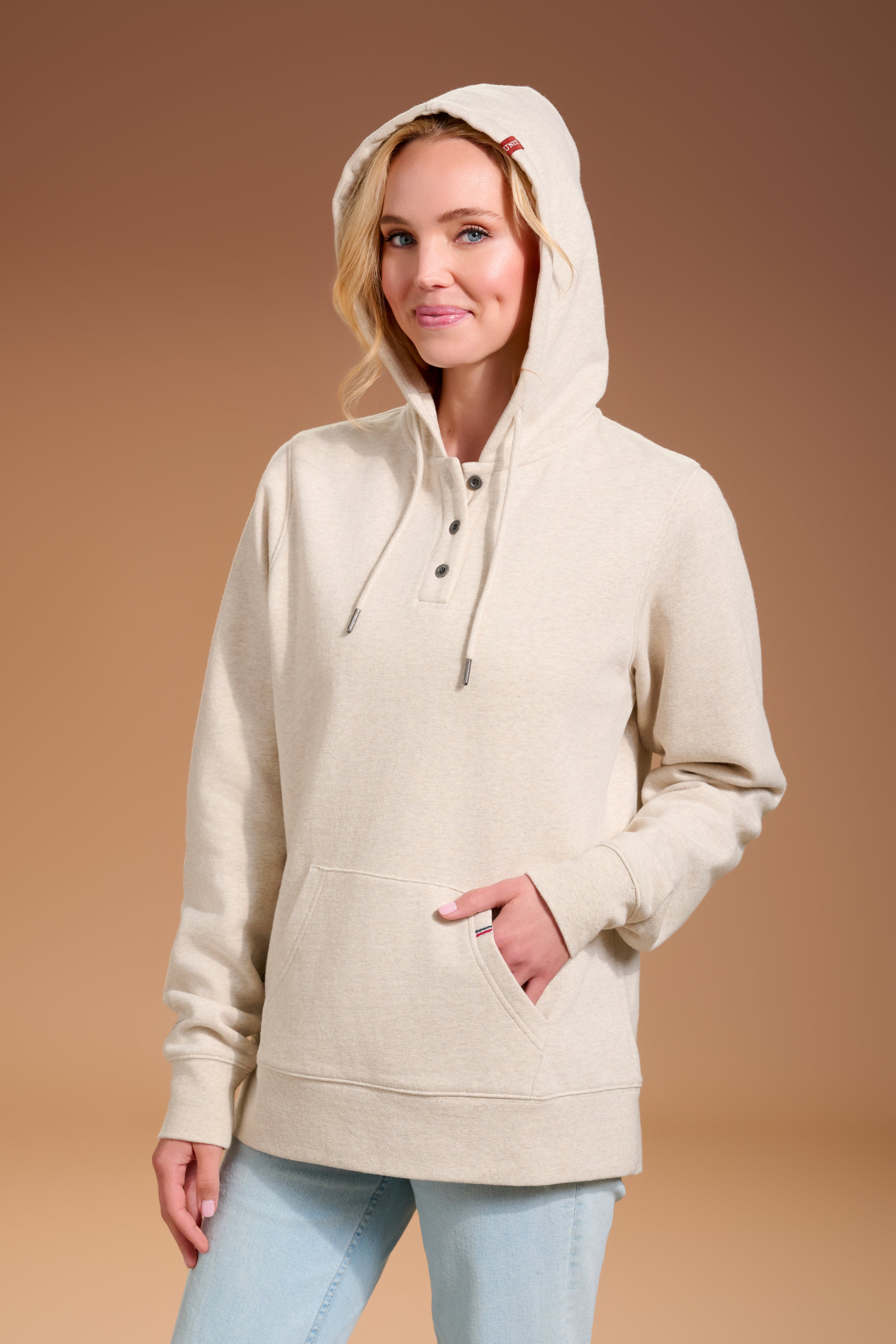 Flagship Henley Hoodie Womens #color_parchment