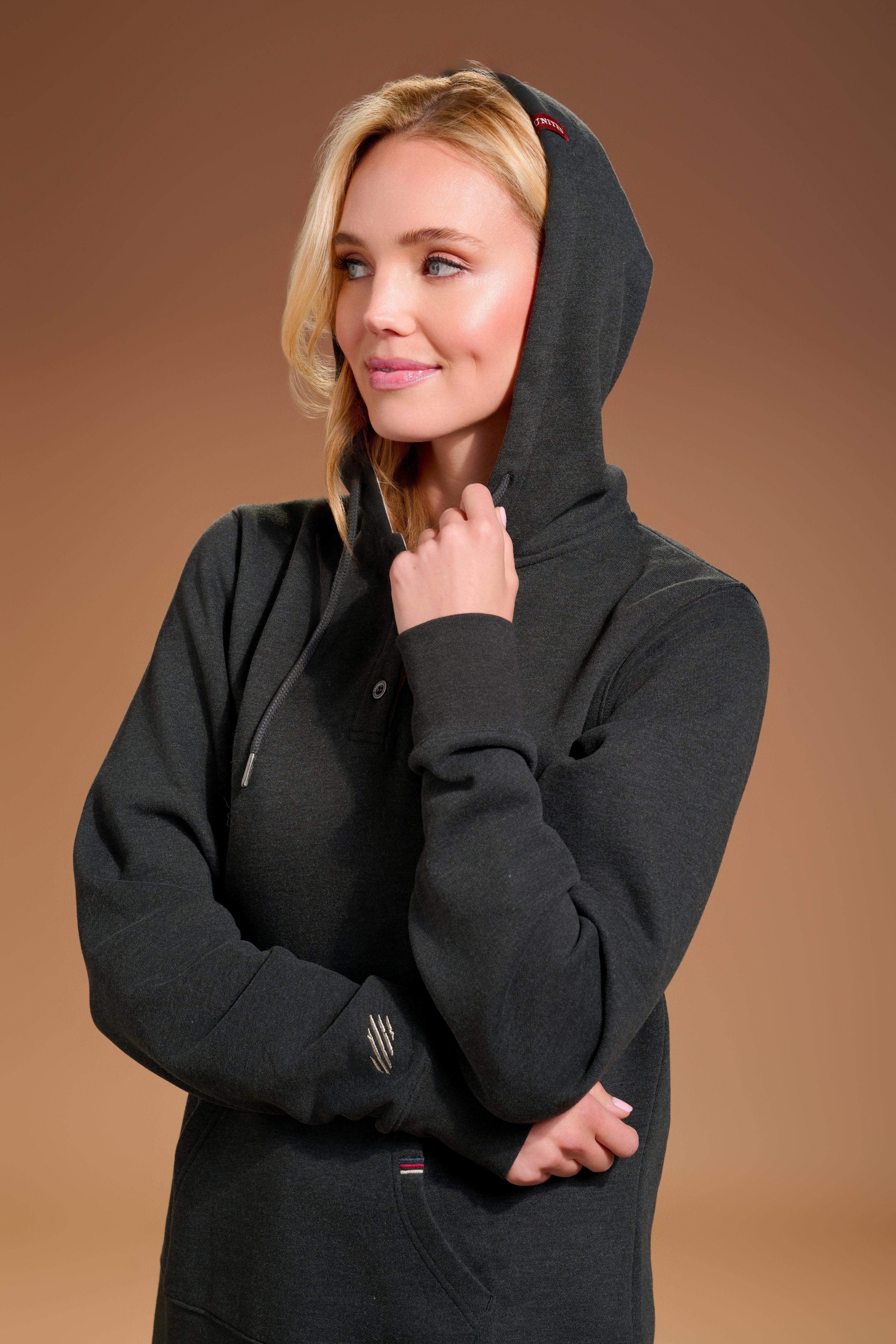 Flagship Henley Hoodie Womens #color_charcoal