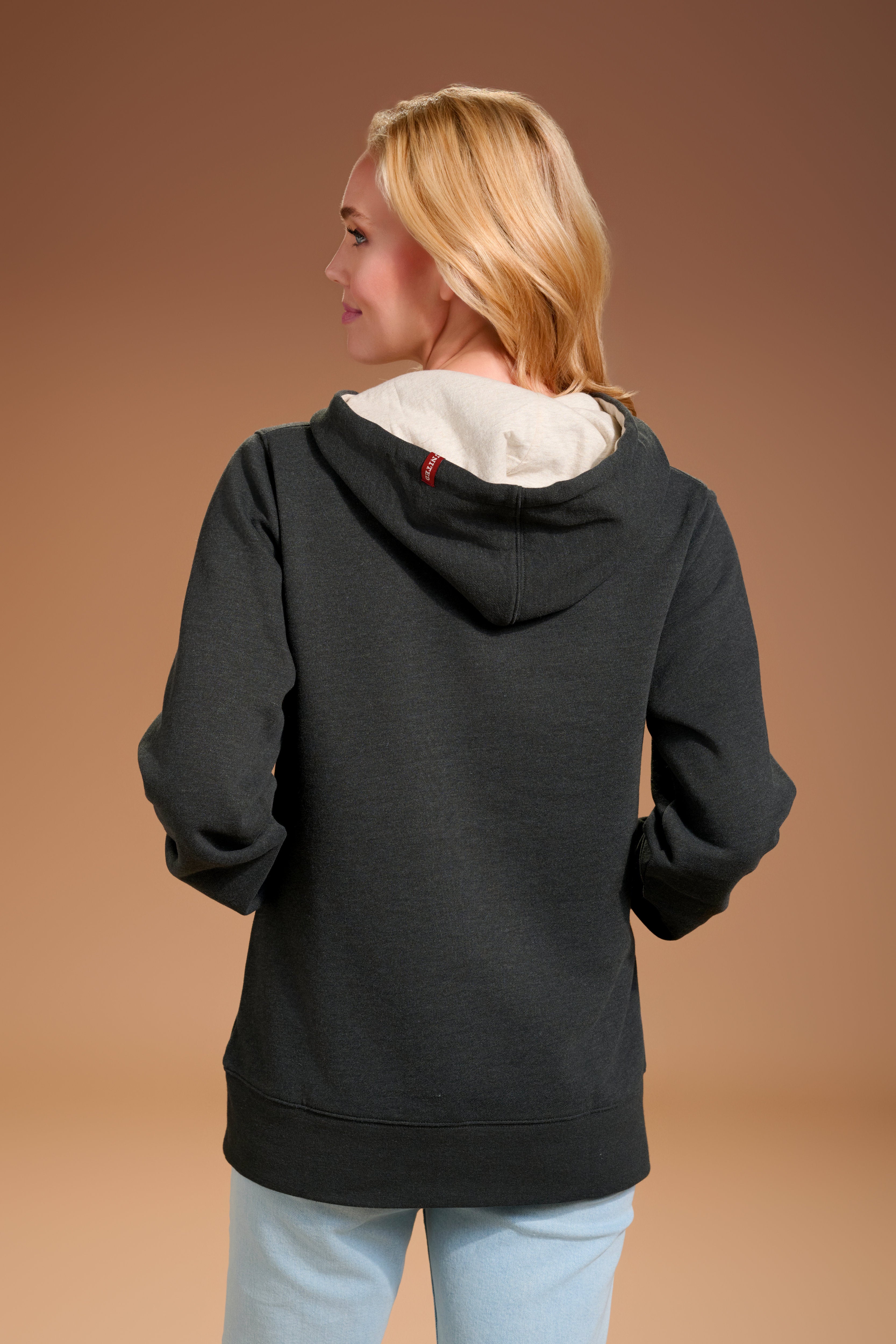 Flagship Henley Hoodie Womens #color_charcoal