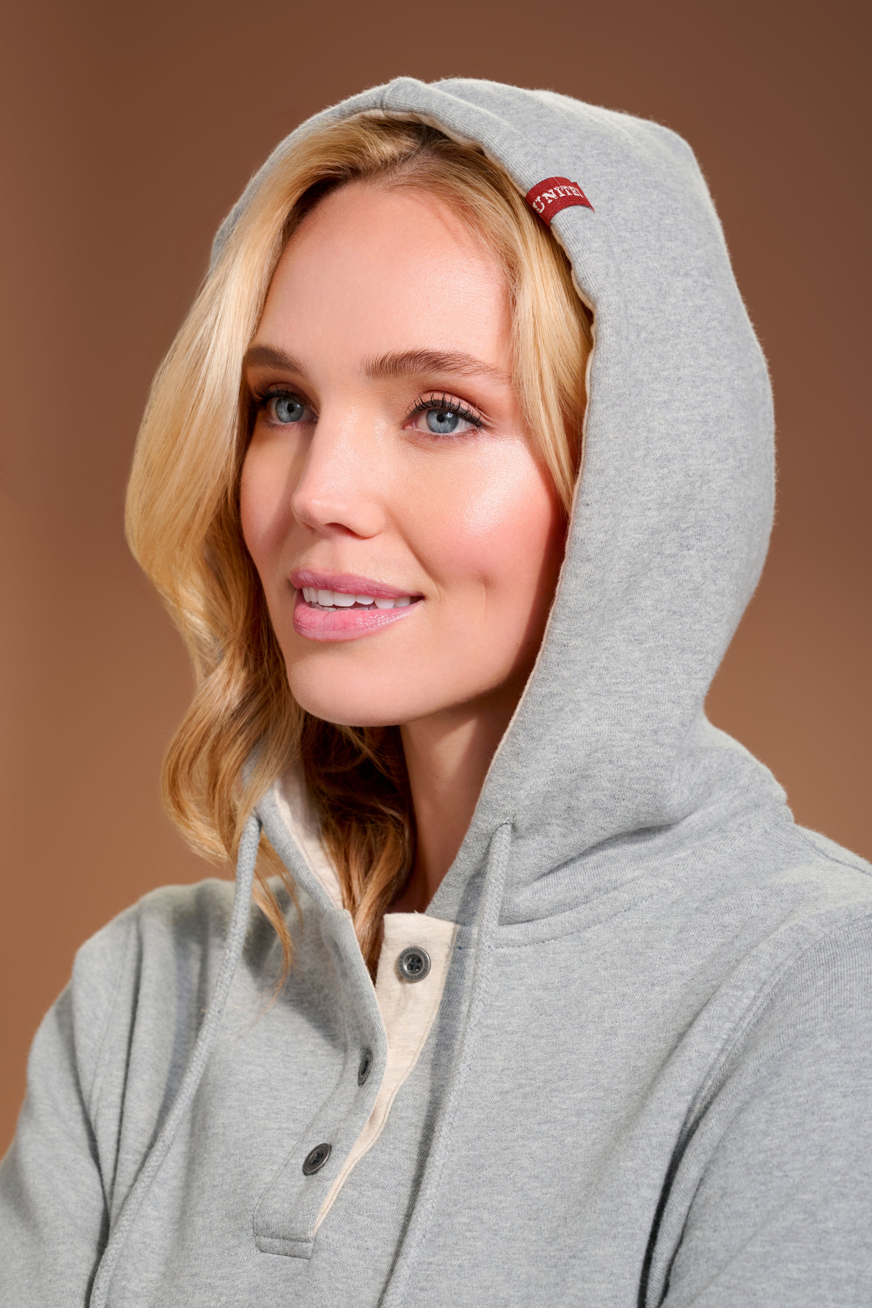 Flagship Henley Hoodie Womens #color_light grey