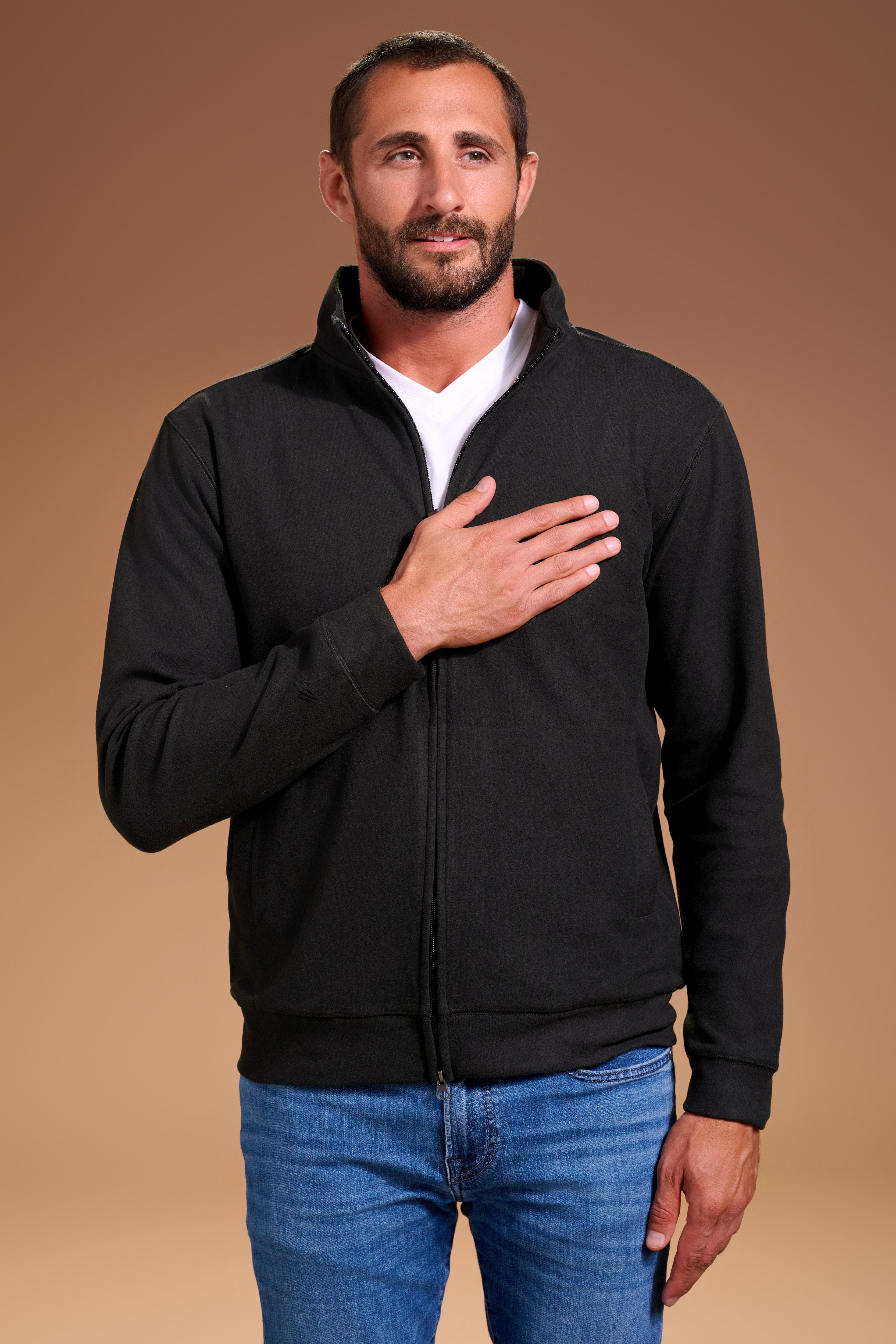 Raider Full Zip Mens #color_black