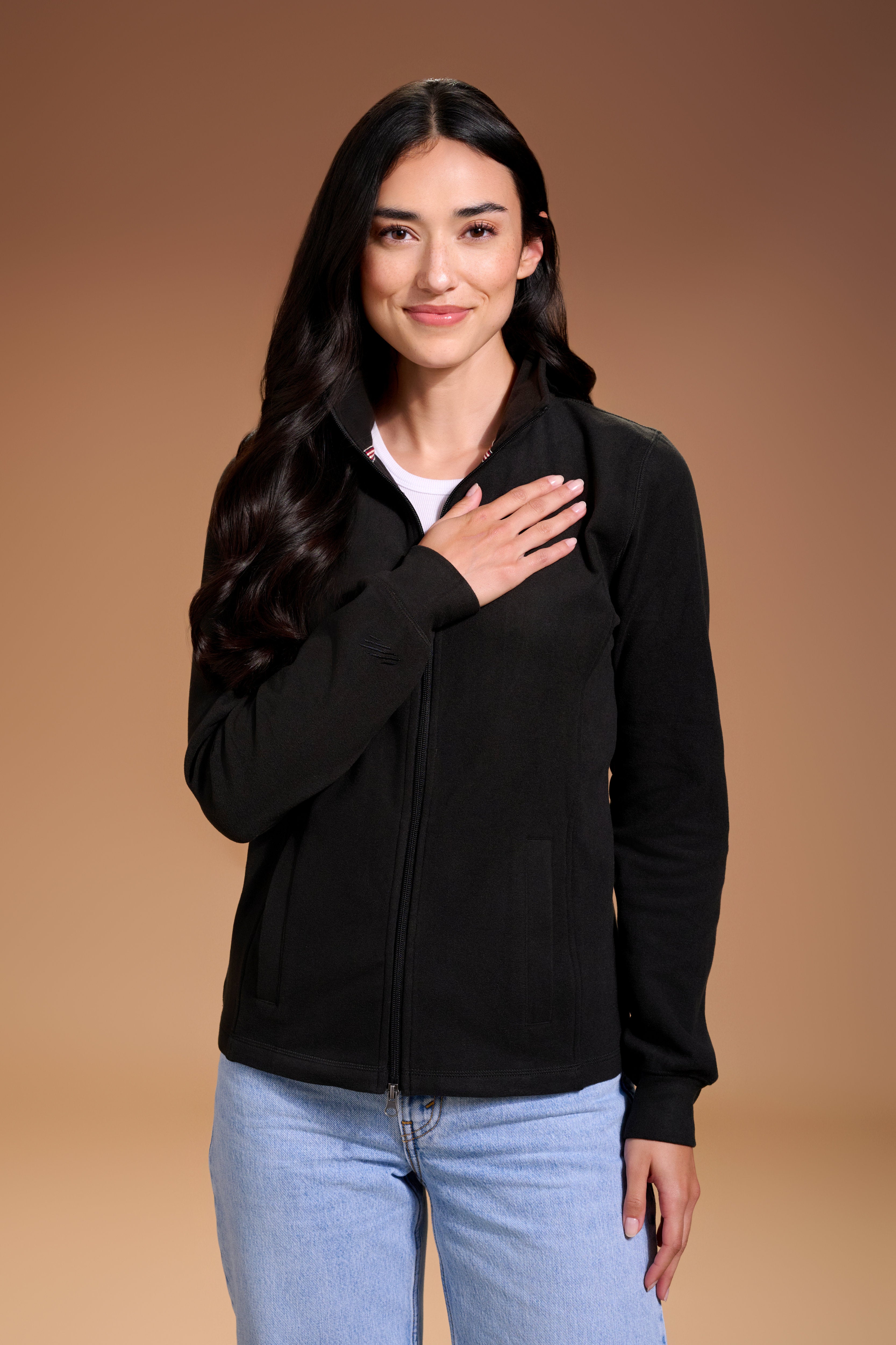 Raider Full Zip Womens #color_black