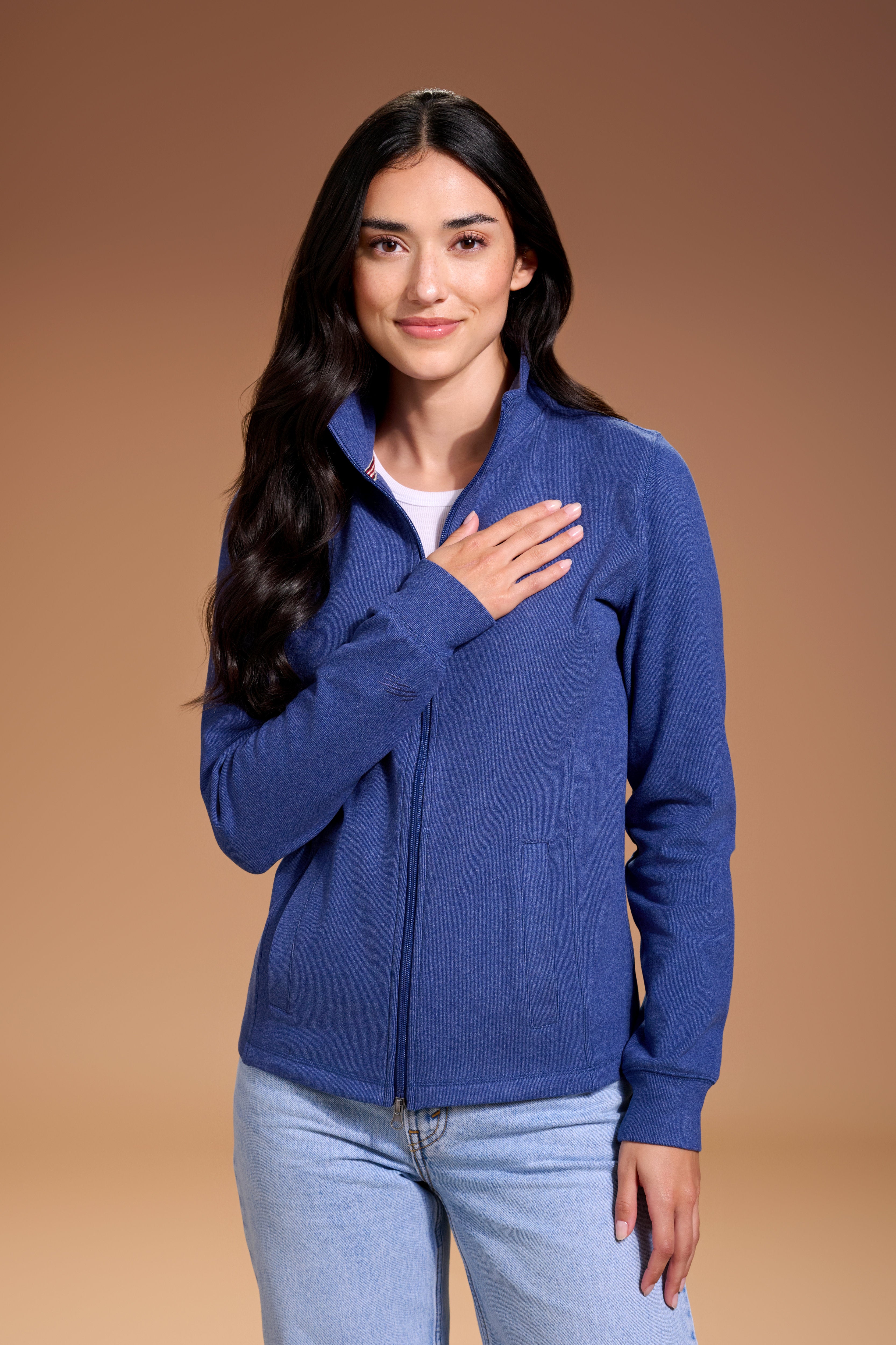 Raider Full Zip Womens #color_vintage navy