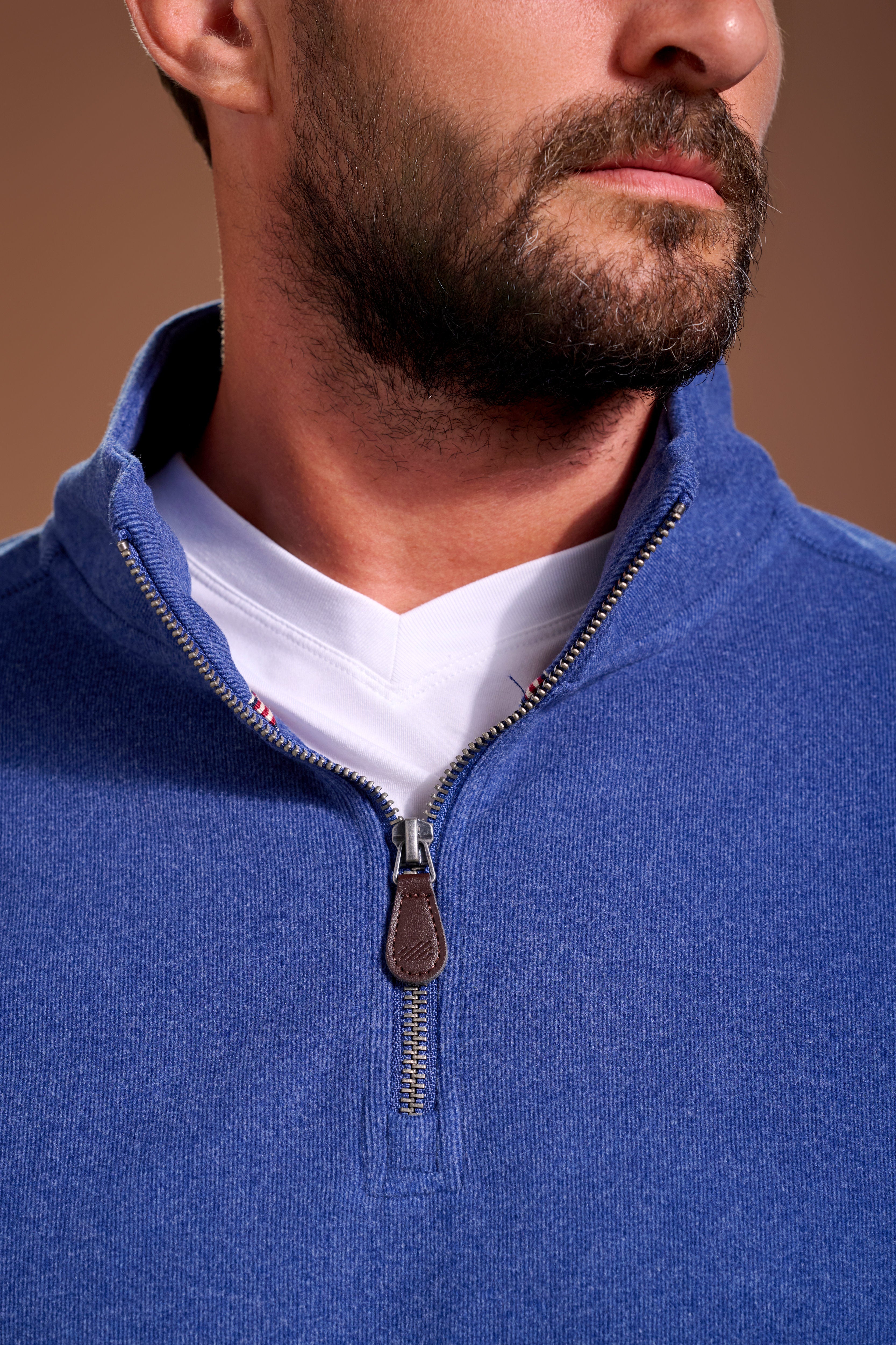 Raider Quarter Zip Mens #color_vintage navy