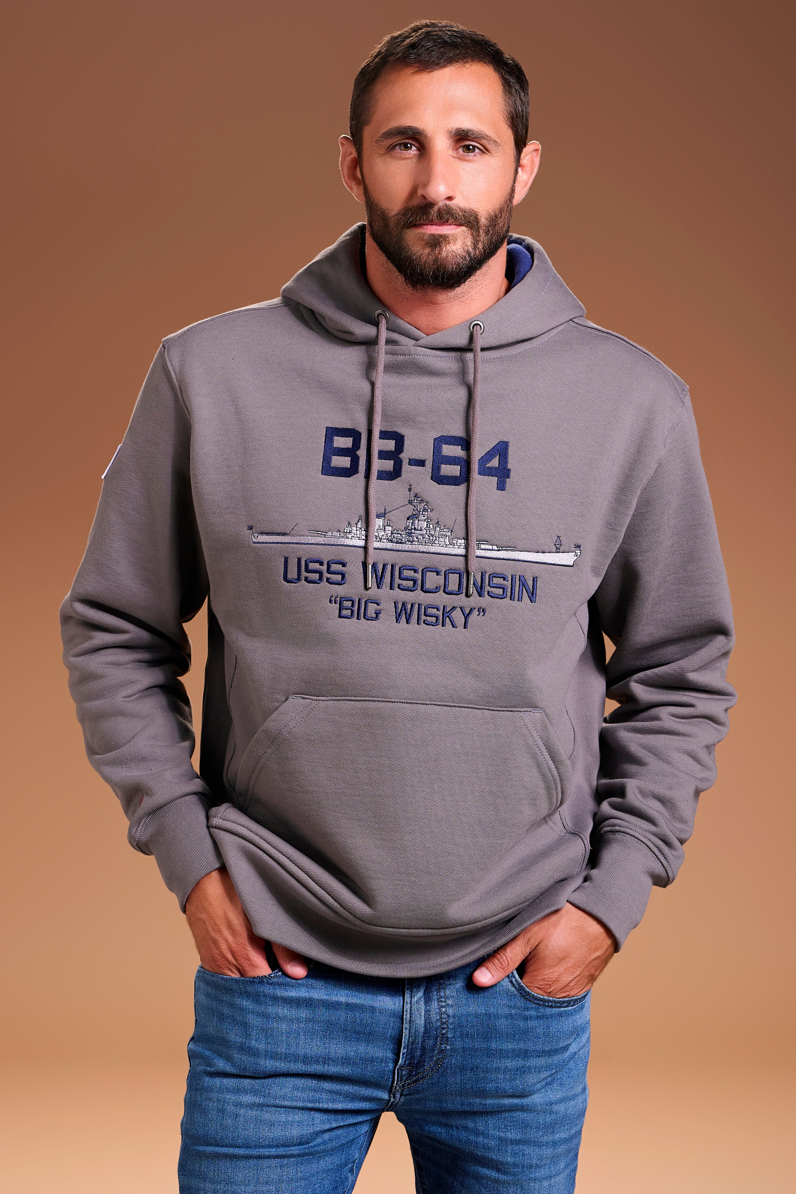 USS Wisconsin IOWA CLASS Hoodie