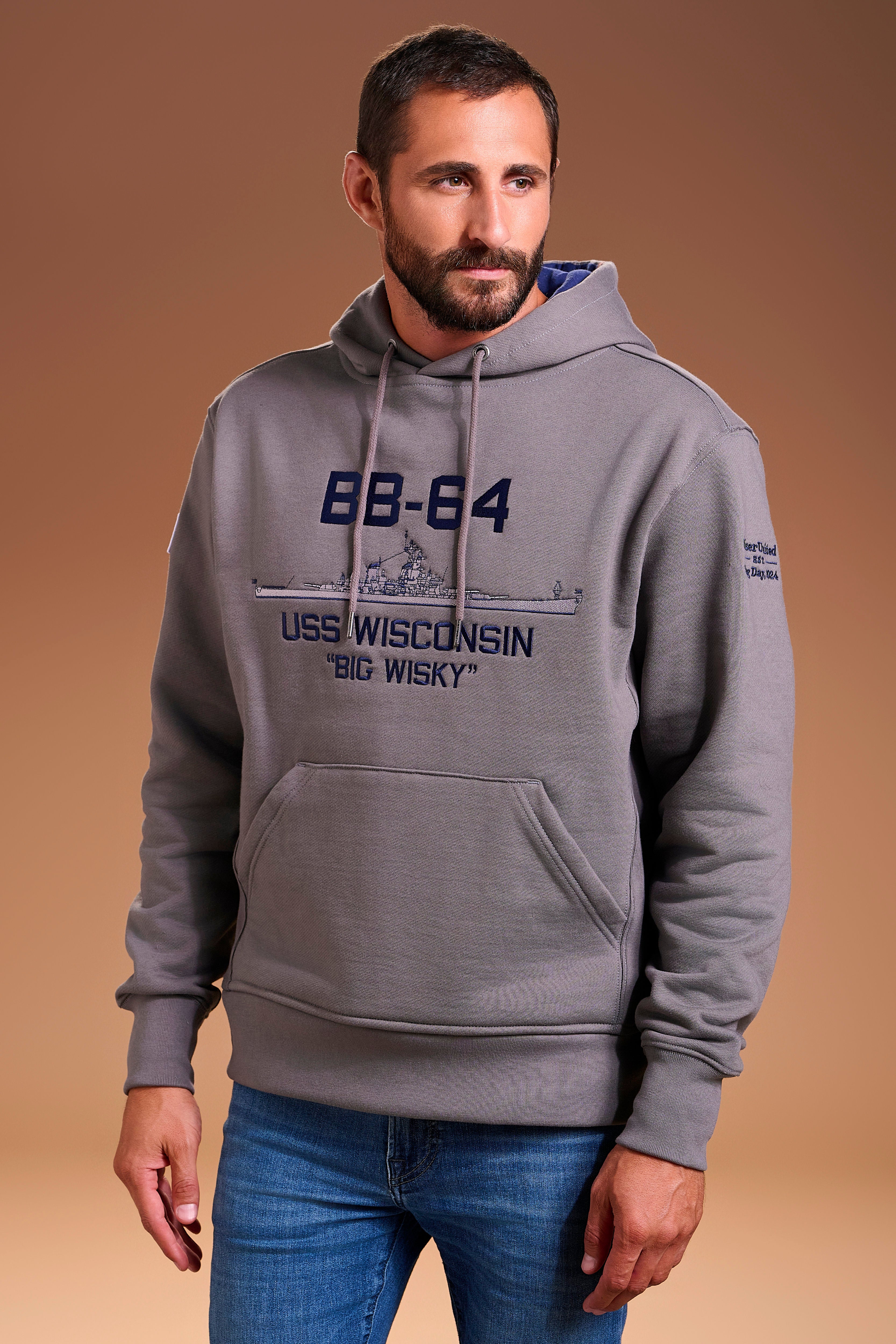 USS Wisconsin IOWA CLASS Hoodie