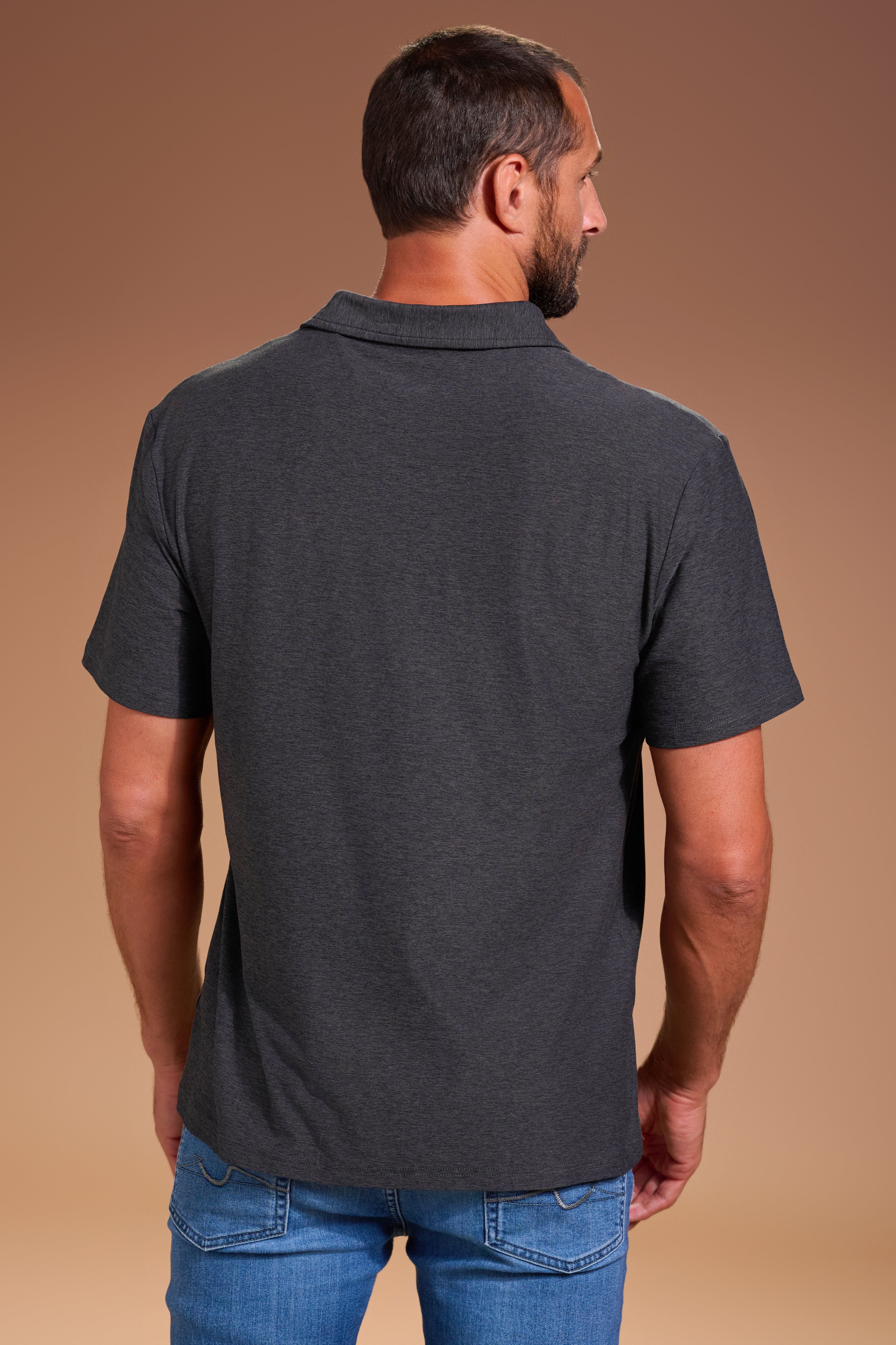 Darn Nice Polo Mens #color_charcoal