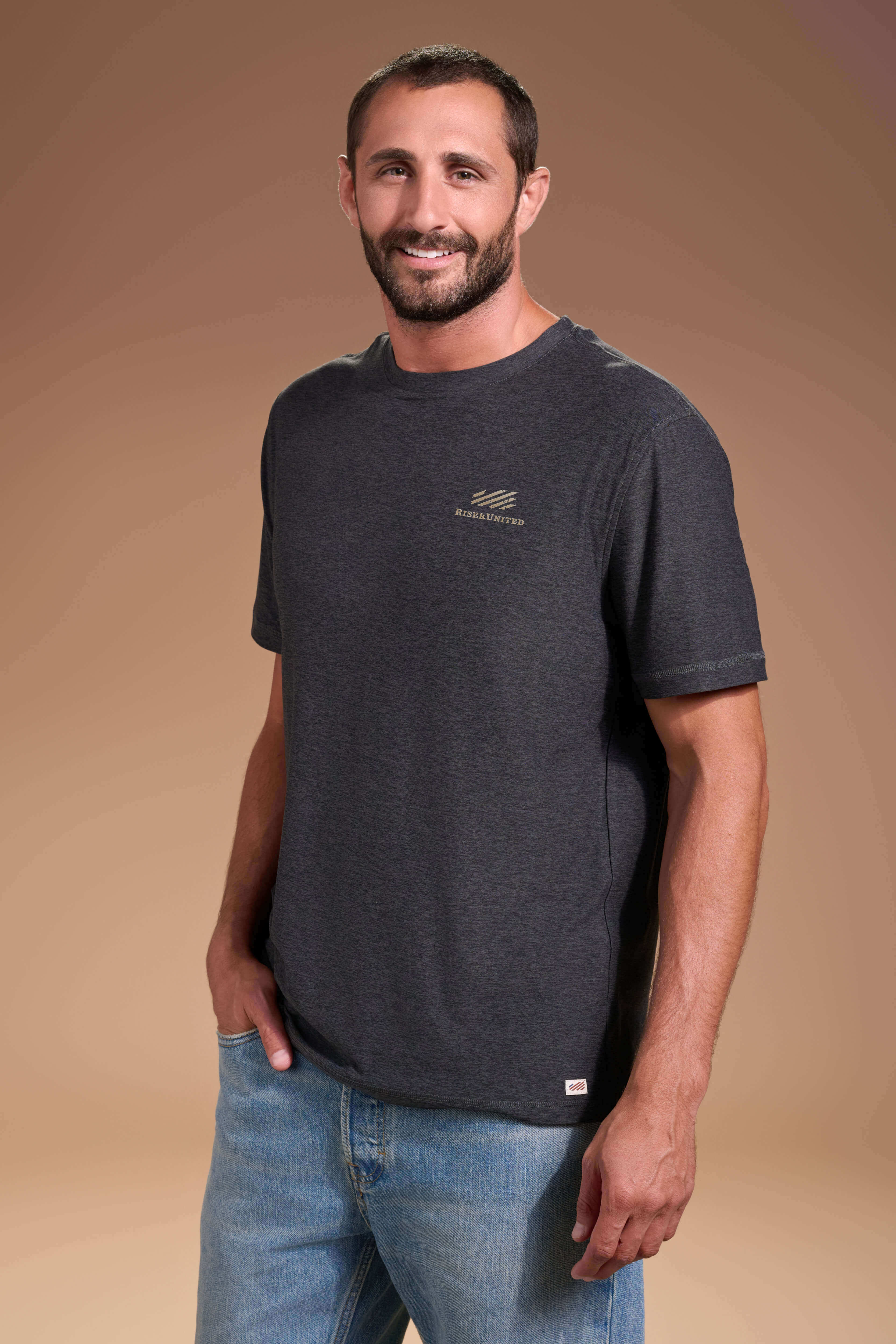 DARN-NICE-Tee-Mens-Charcoal-Signature #color_charcoal