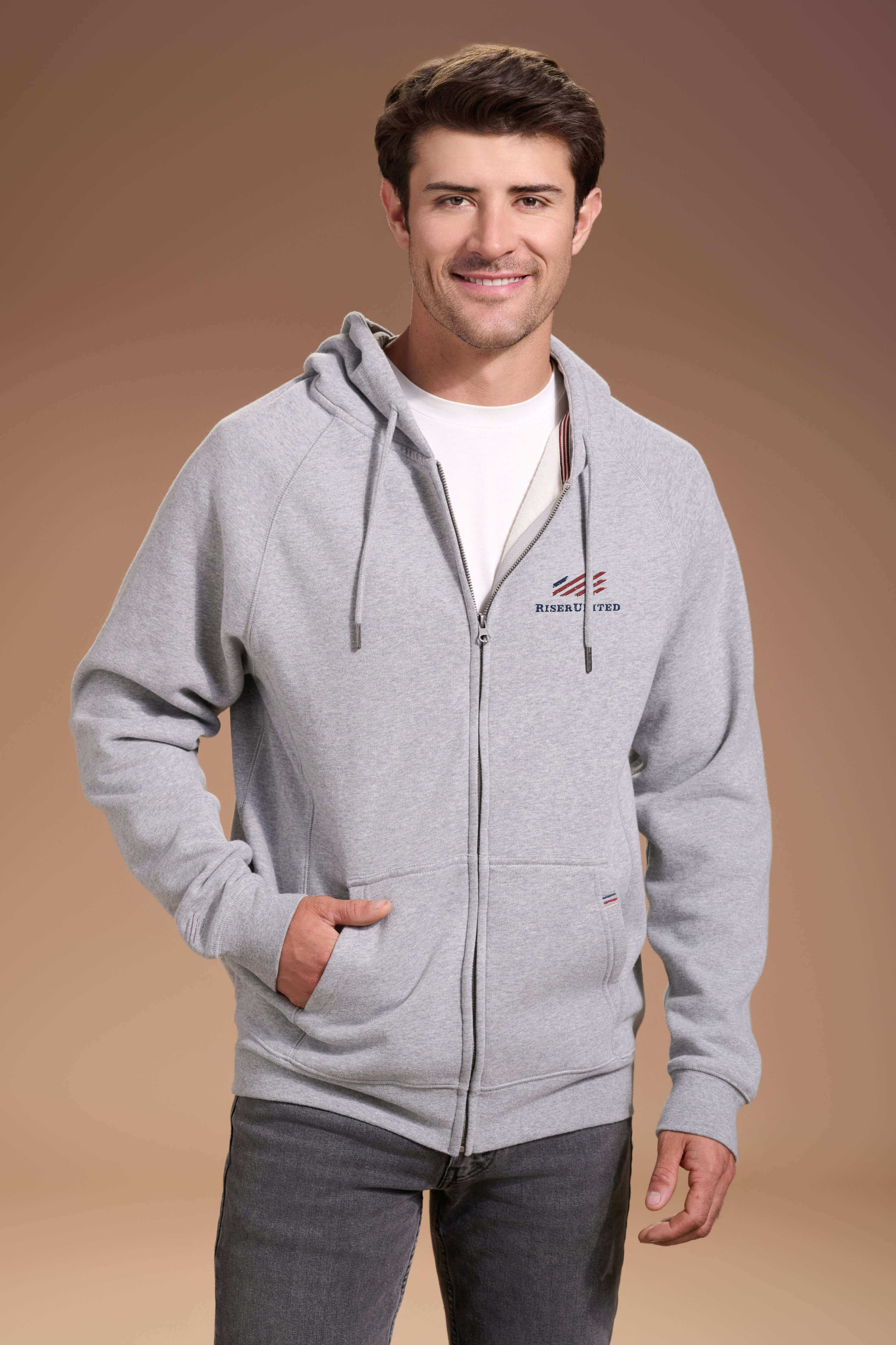 FLAGSHIP-Full-Zip-Hoodie-Mens-Light-Grey-Signature #color_light_grey