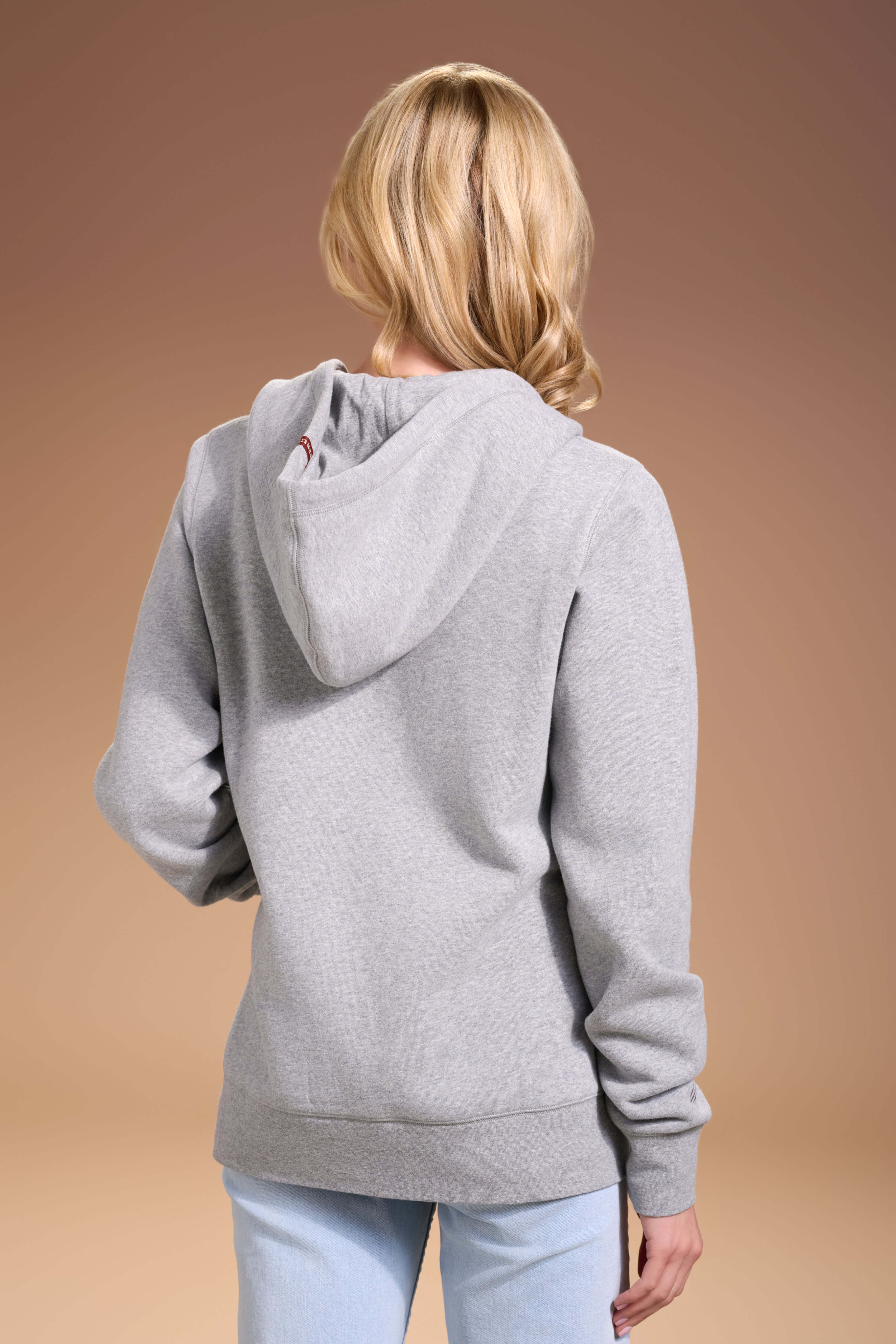 FLAGSHIP Full Zip Hoodie Women's Light Grey Signature #color_light grey