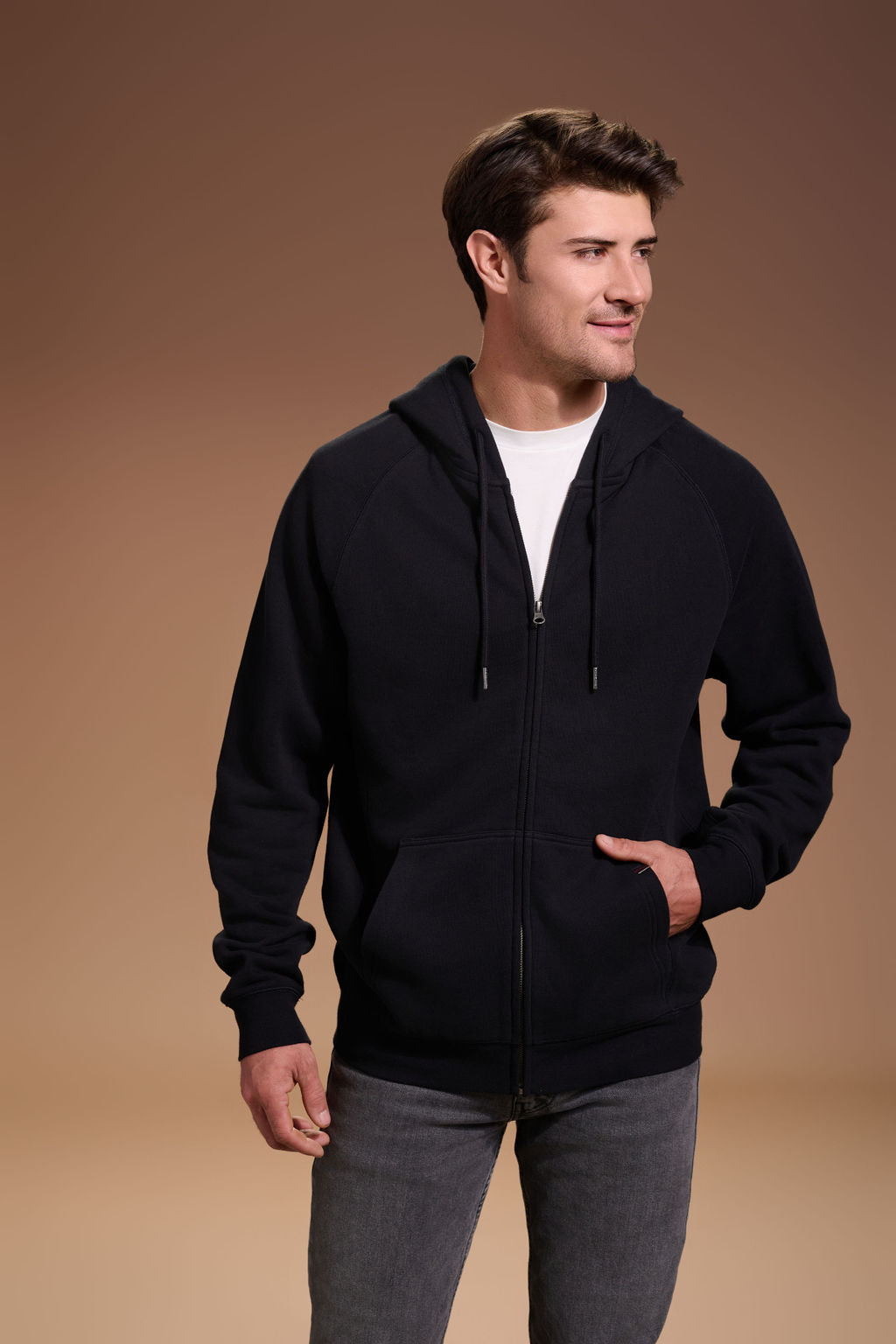 Flagship Full Zip Hoodie Mens #color_black