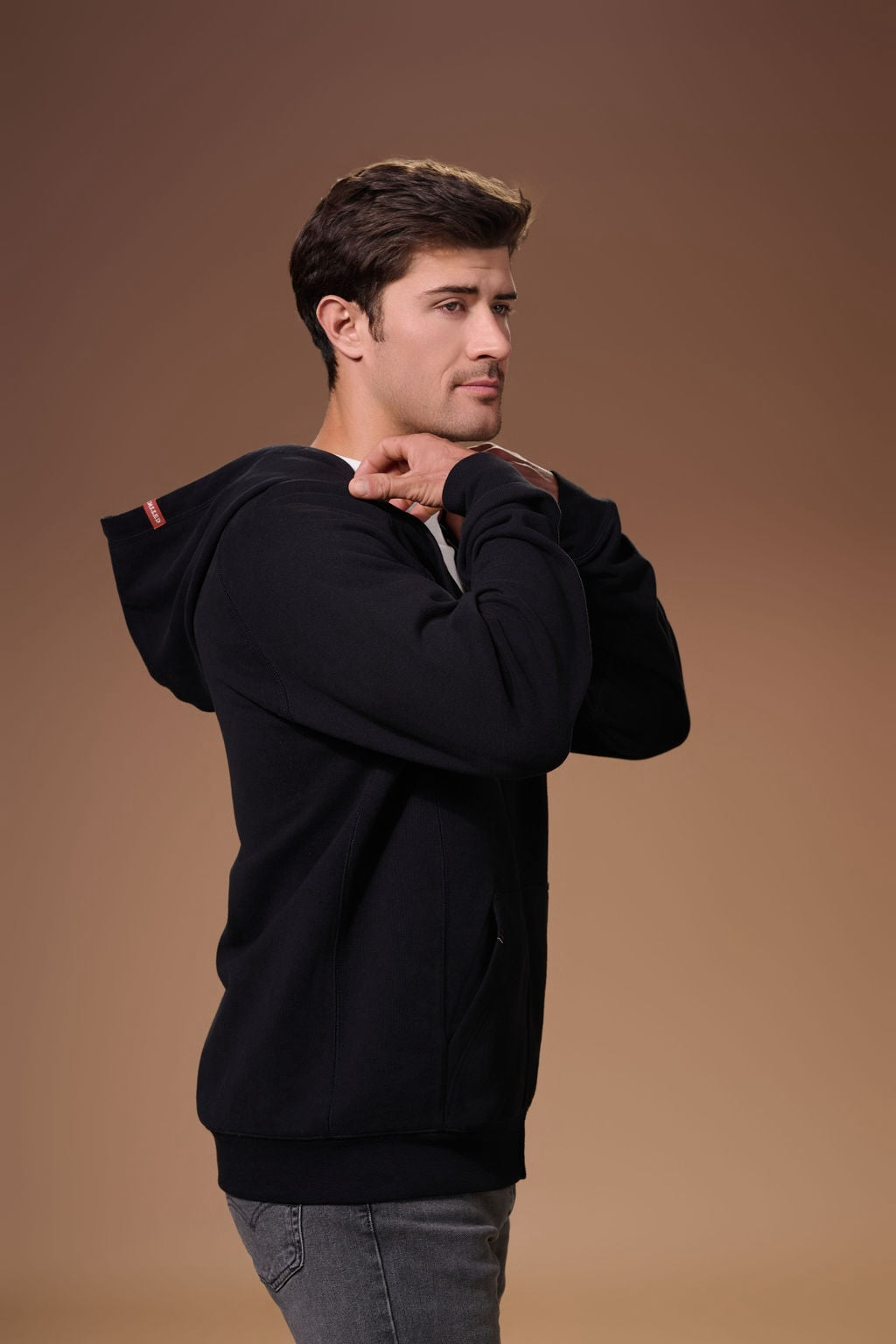 Flagship Full Zip Hoodie Mens #color_black