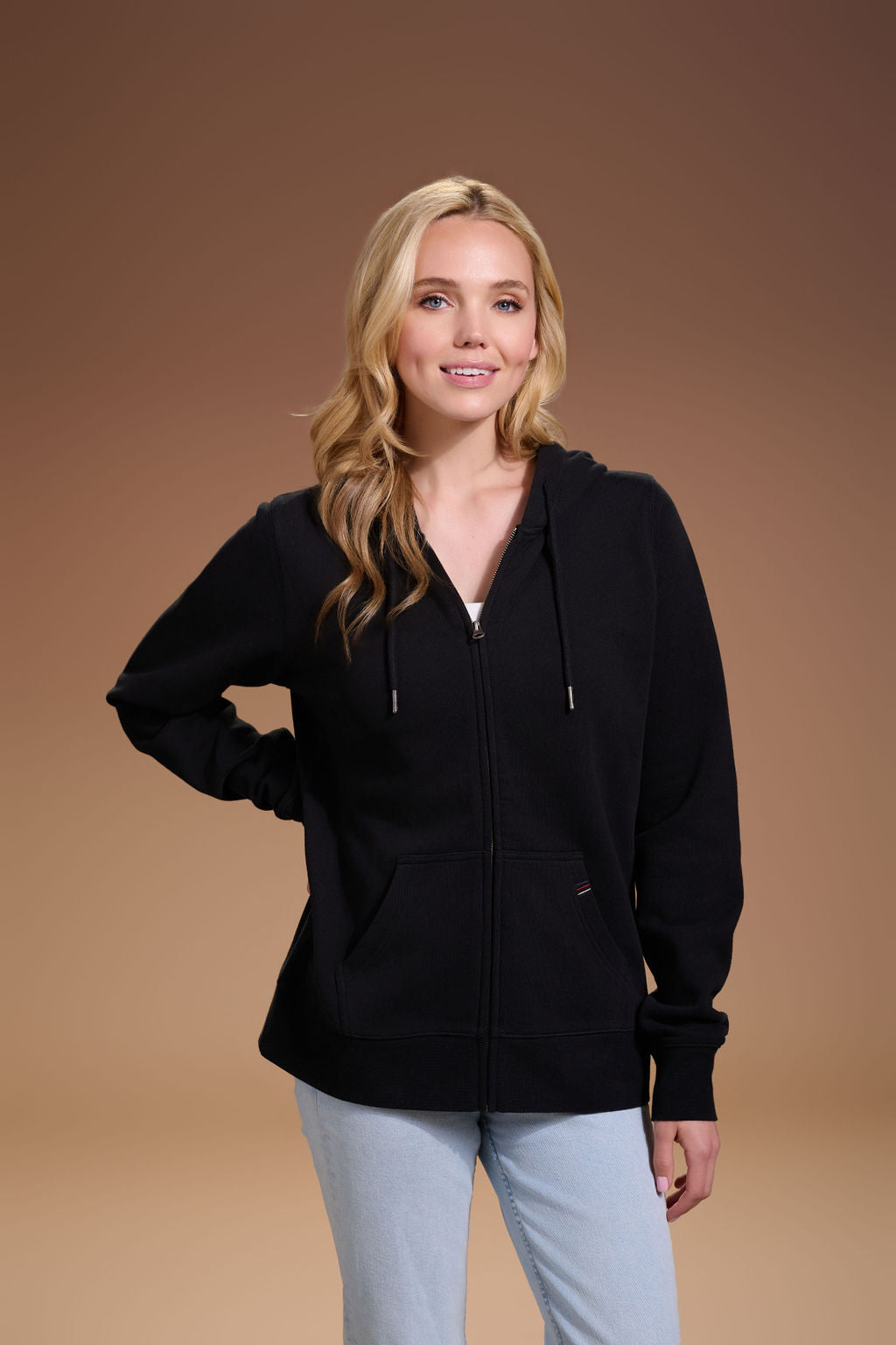 Flagship Full Zip Hoodie Womens #color_black