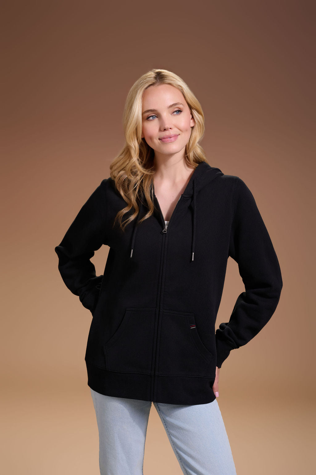 Flagship Full Zip Hoodie Womens #color_black