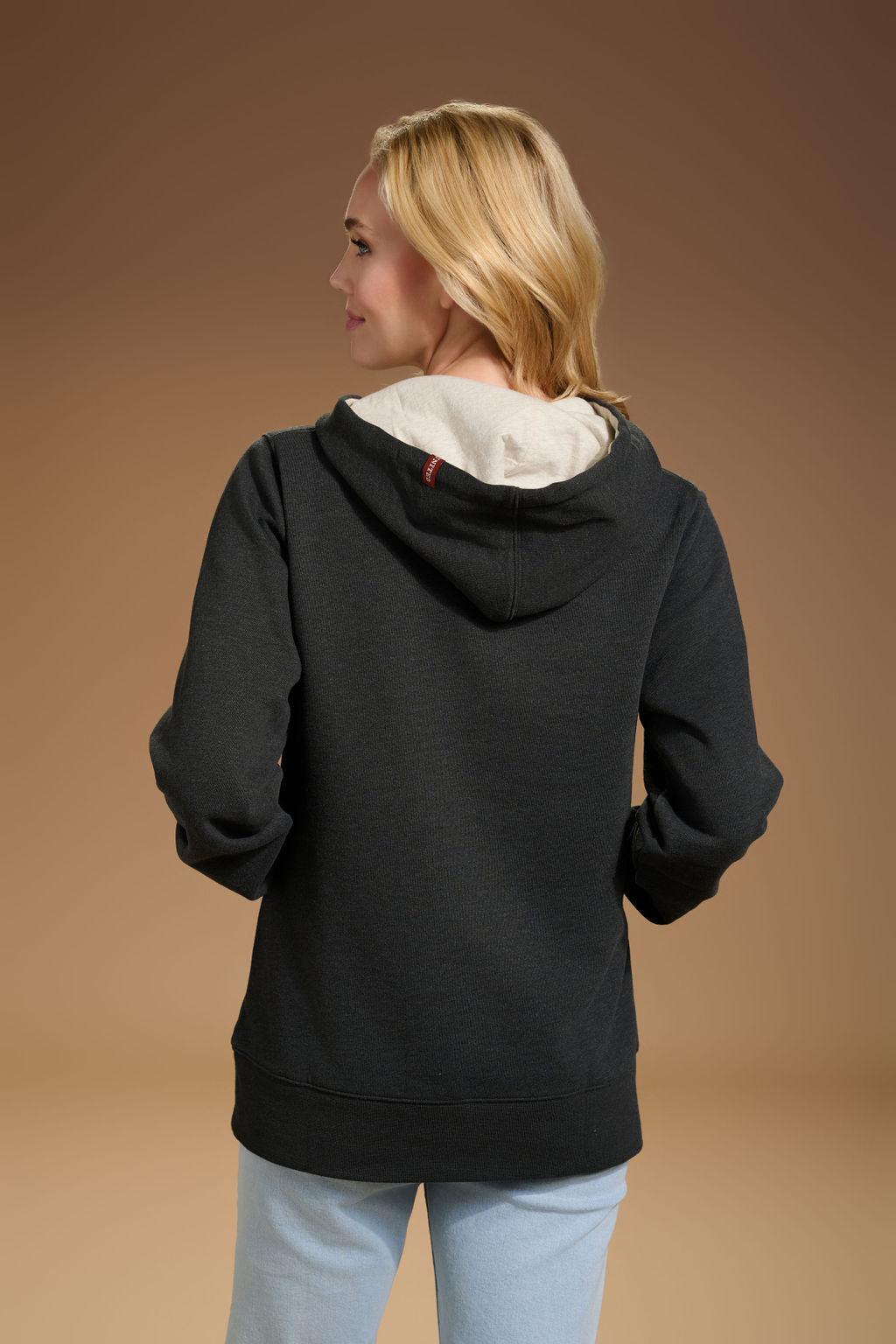 Flagship Henley Hoodie Womens #color_charcoal