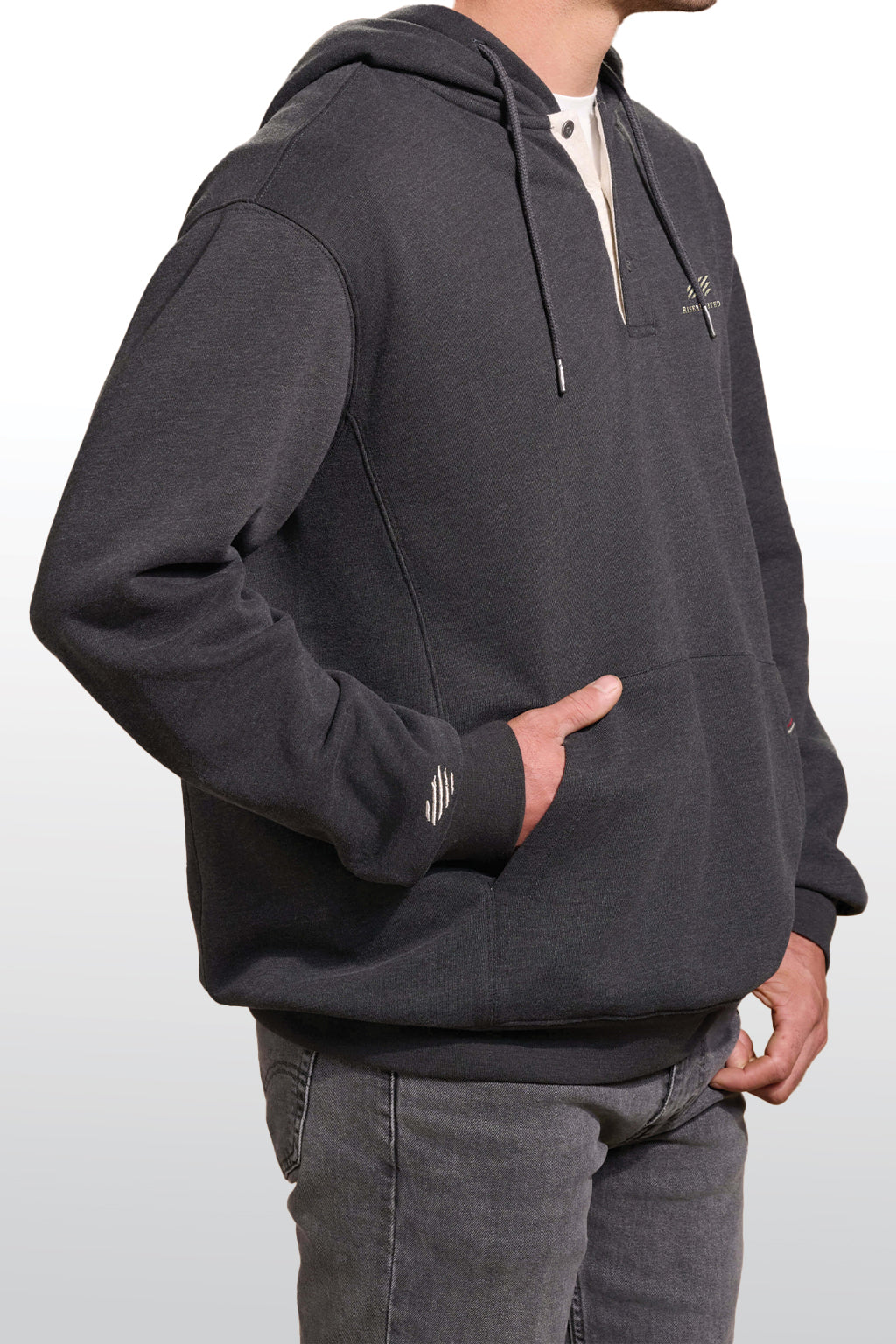 Men's Flagship Henley Hoodie - Branded