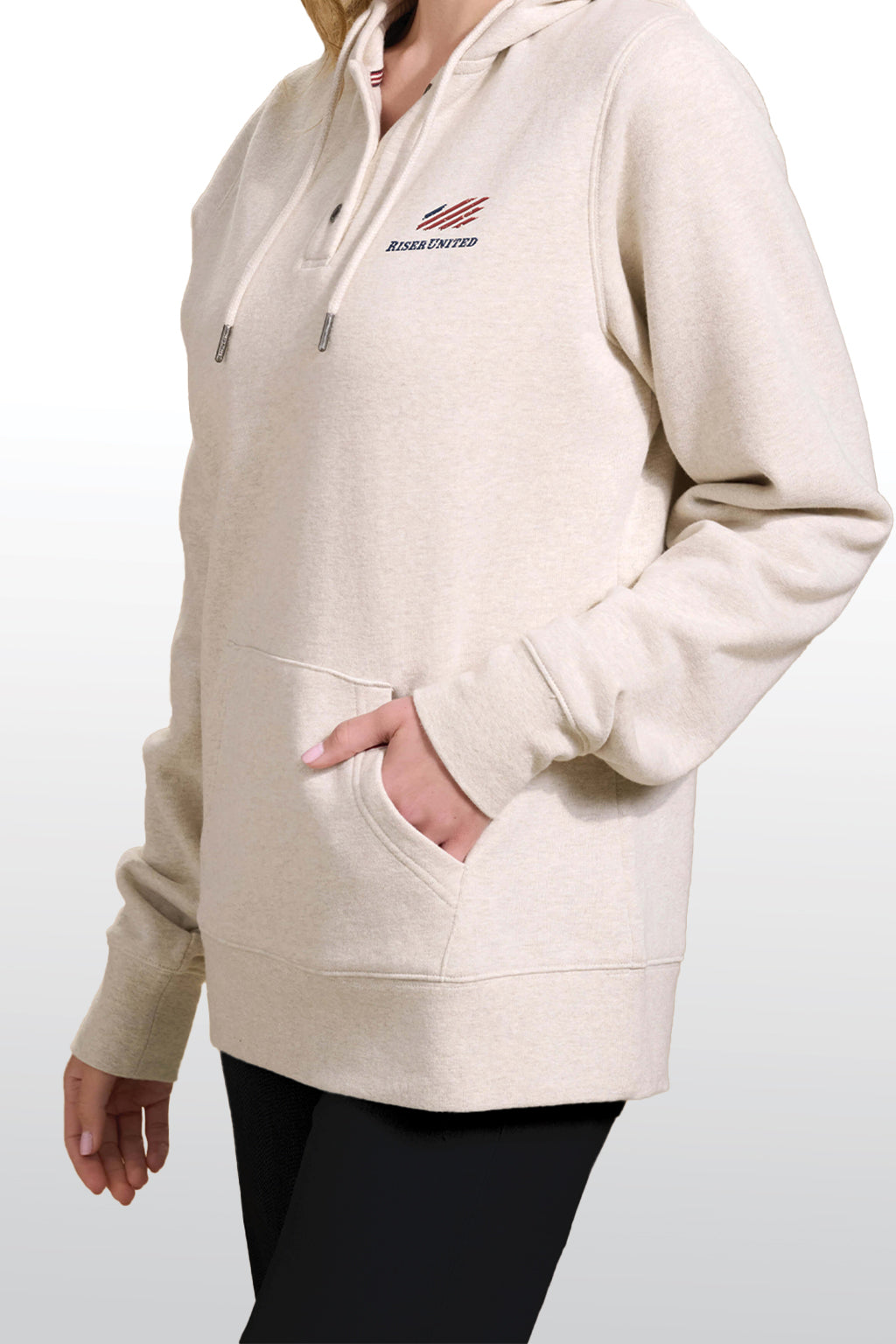 Women's Flagship Henley Hoodie - Branded
