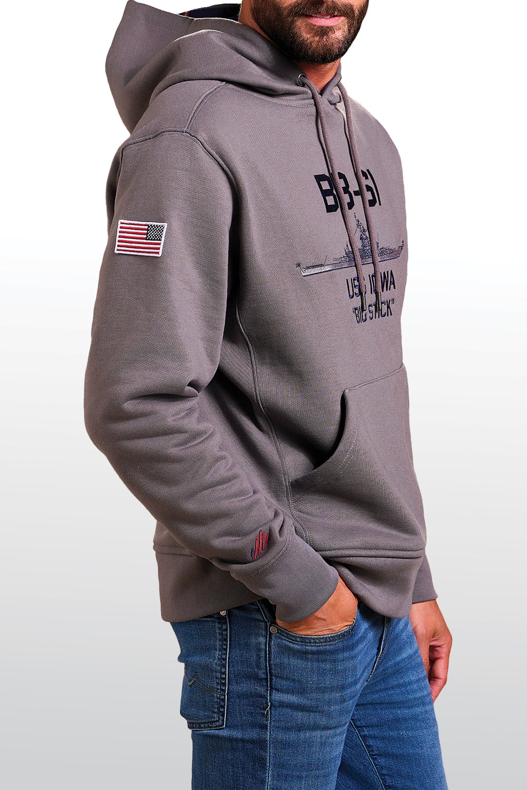 The Greatest American Hoodie™  - USS Iowa Iowa Class Battleship Hoodie