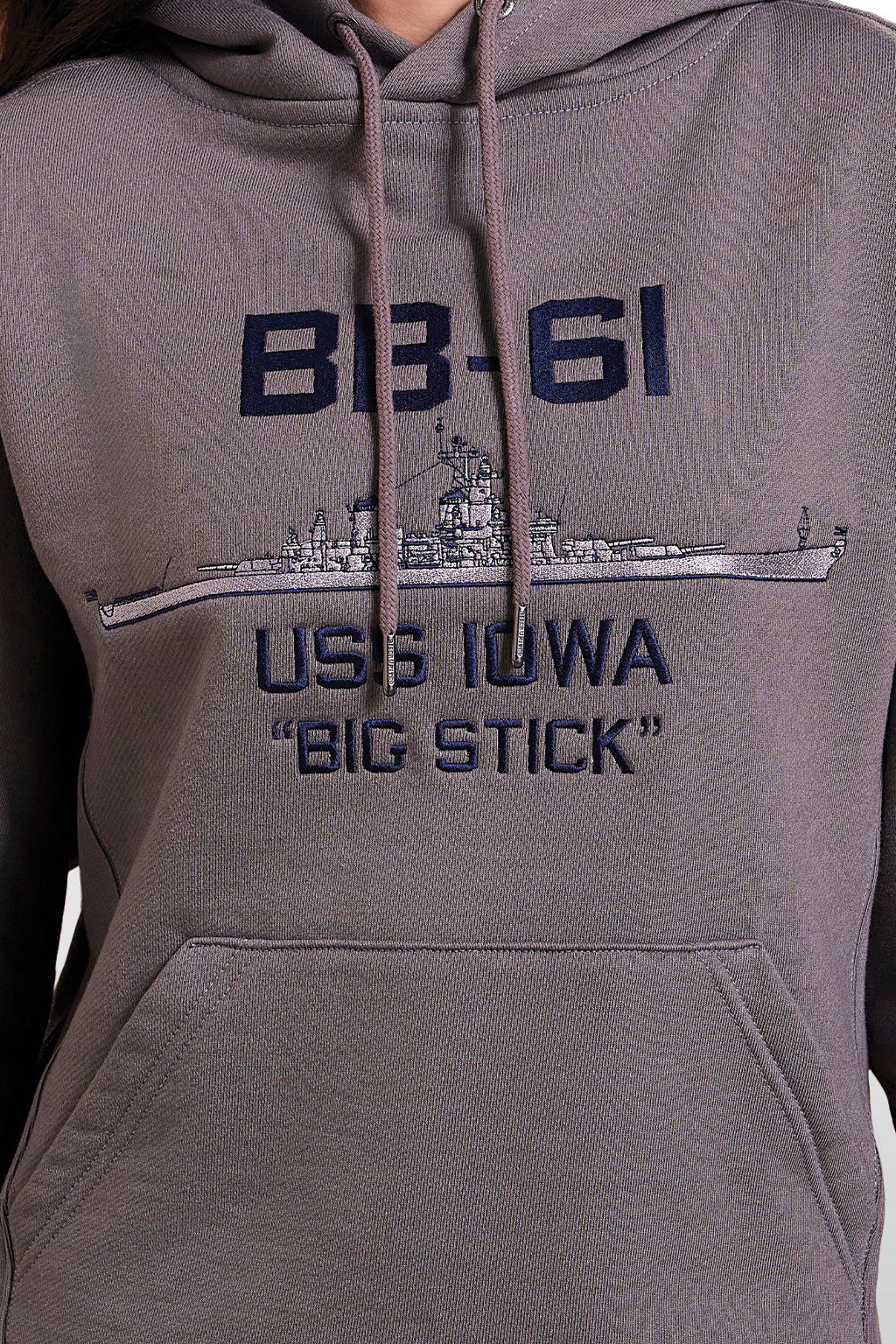 The Greatest American Hoodie™  - USS Iowa Iowa Class Battleship Hoodie