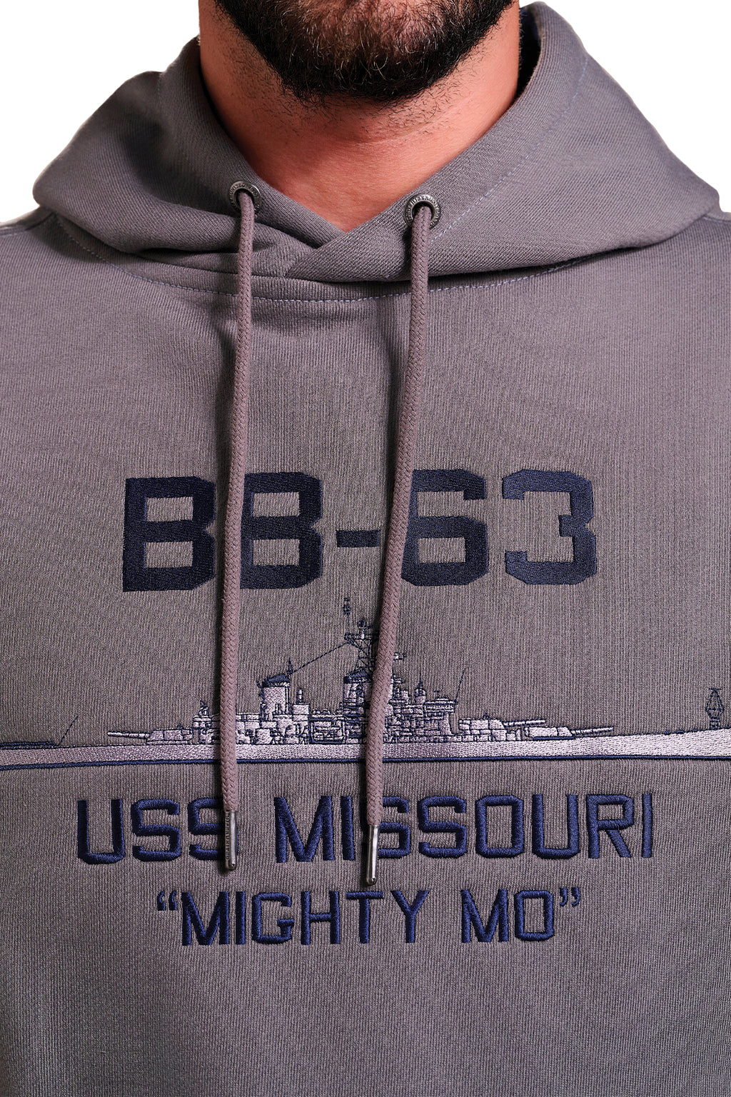 The Greatest American Hoodie™ - USS Missouri Iowa Class Battleship Hoodie