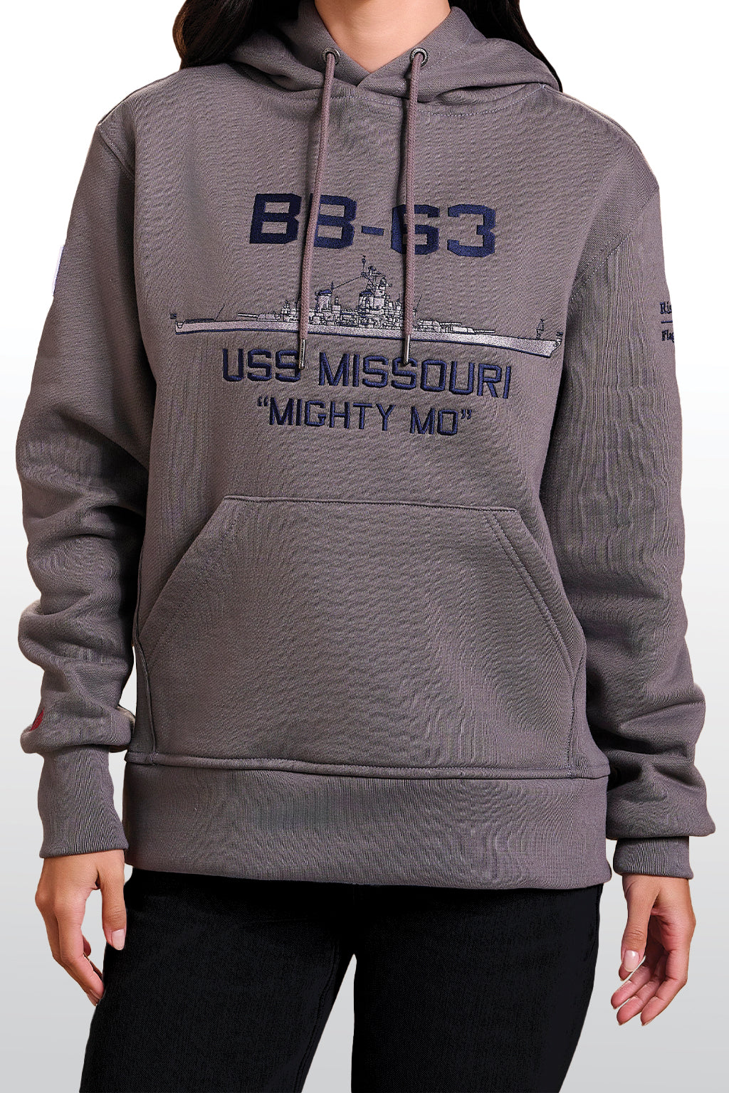 The Greatest American Hoodie™ - USS Missouri Iowa Class Battleship Hoodie