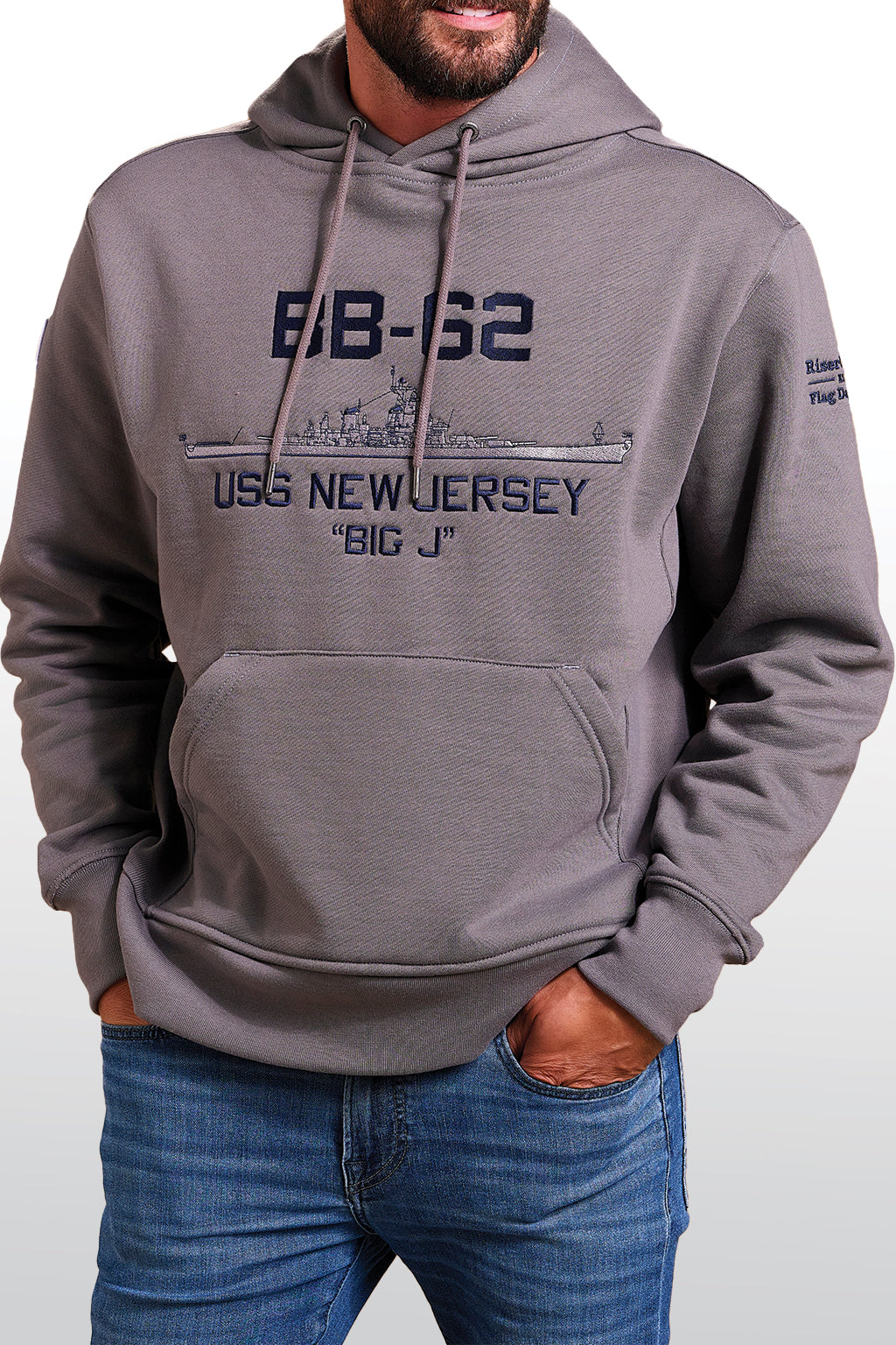 値下げ＊Diorama Jersey Big Sweatshirts The Greatest American Hoodie™ - USS New Jersey Iowa Class