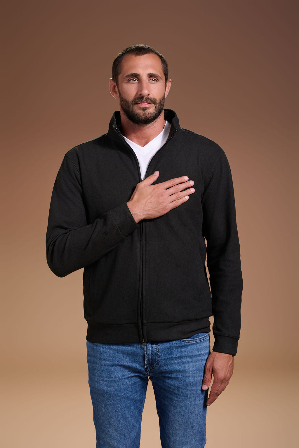 Raider Full Zip Mens #color_black