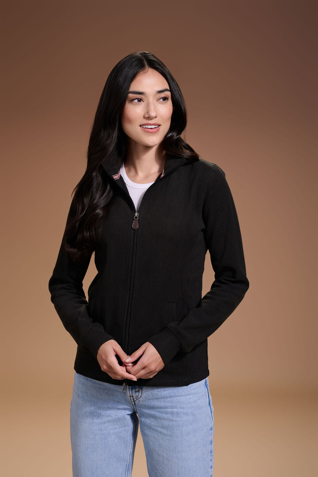 Raider Full Zip Womens #color_black