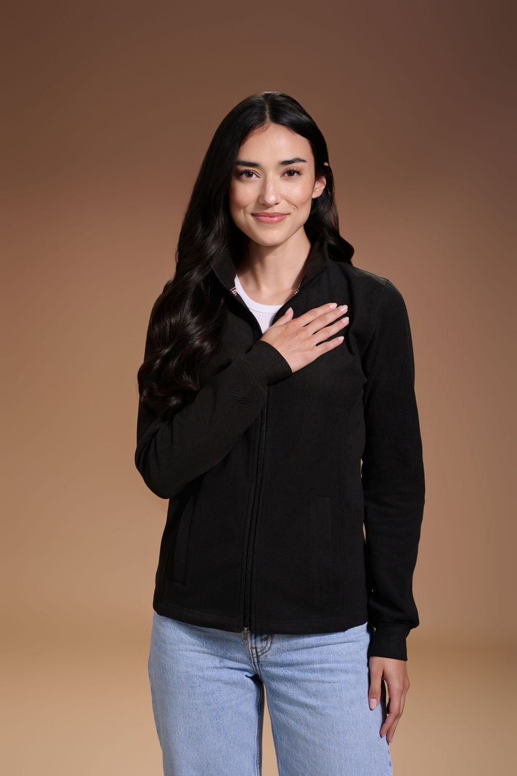 Raider Full Zip Womens #color_black