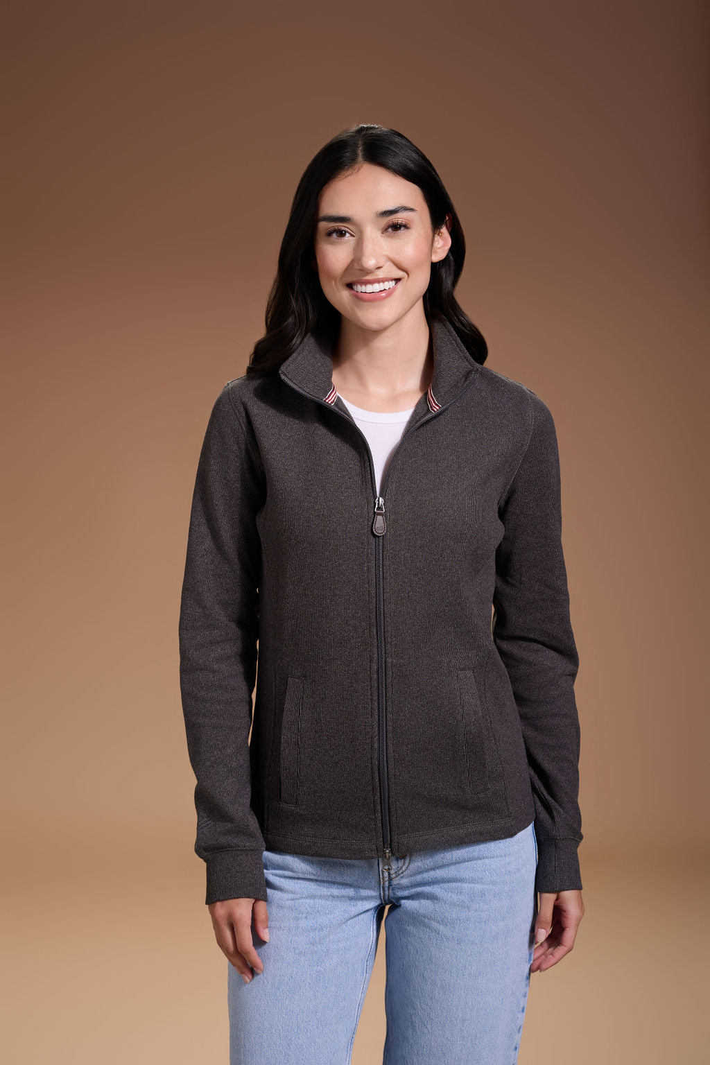 Raider Full Zip Womens #color_charcoal